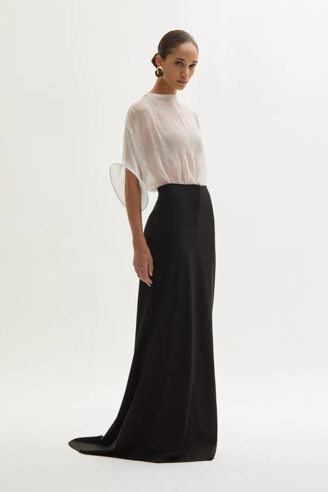 ATU Body Couture Concealed jupe longue coton taille haute
