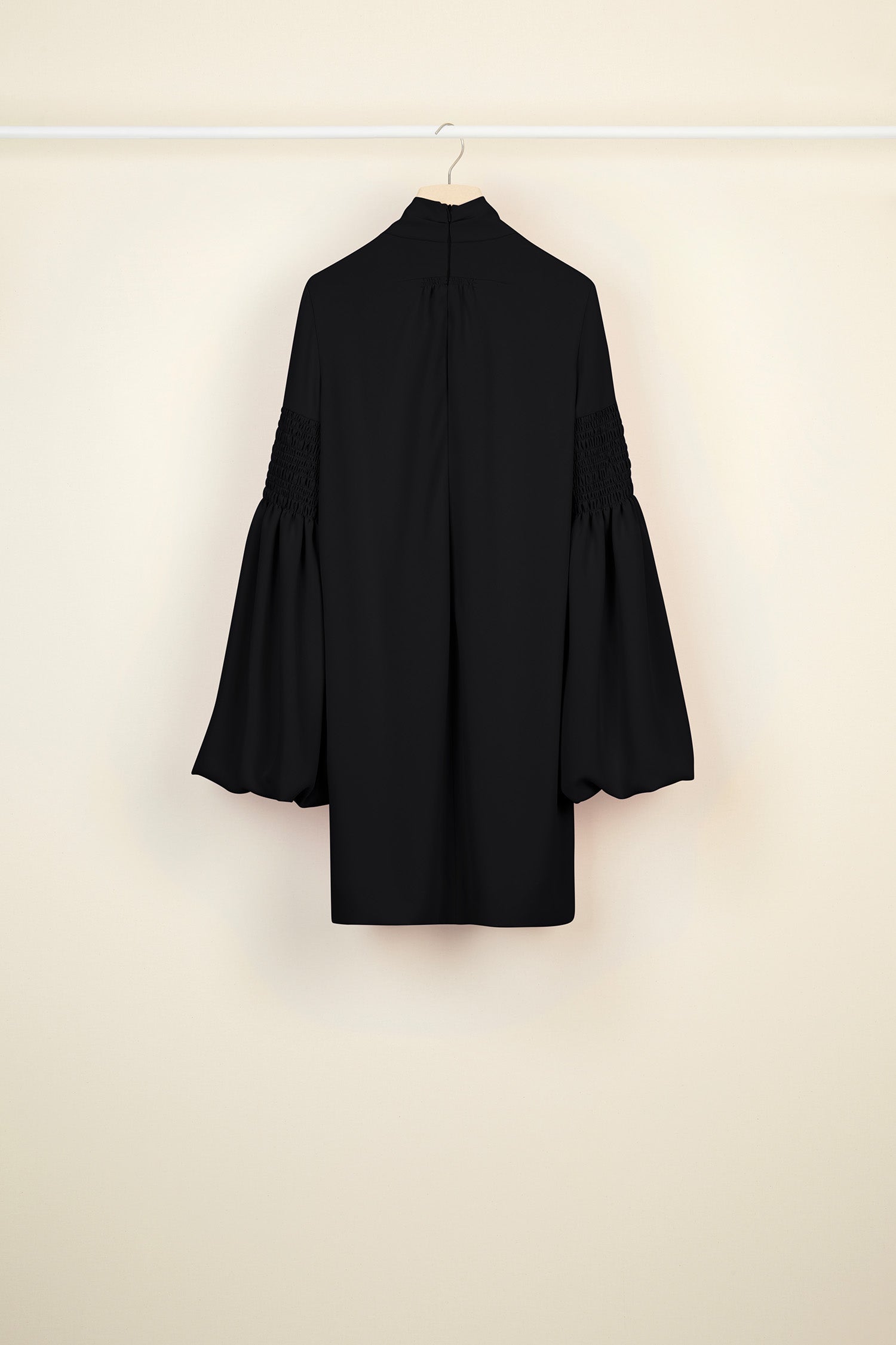 Patou Pussy-bow H20DR011 mini robe noire cady