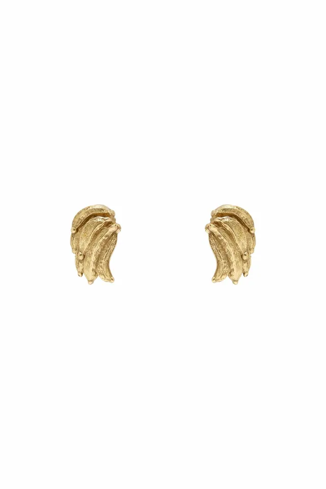 Alemaïs Jem Banana clous d'oreilles laiton doré