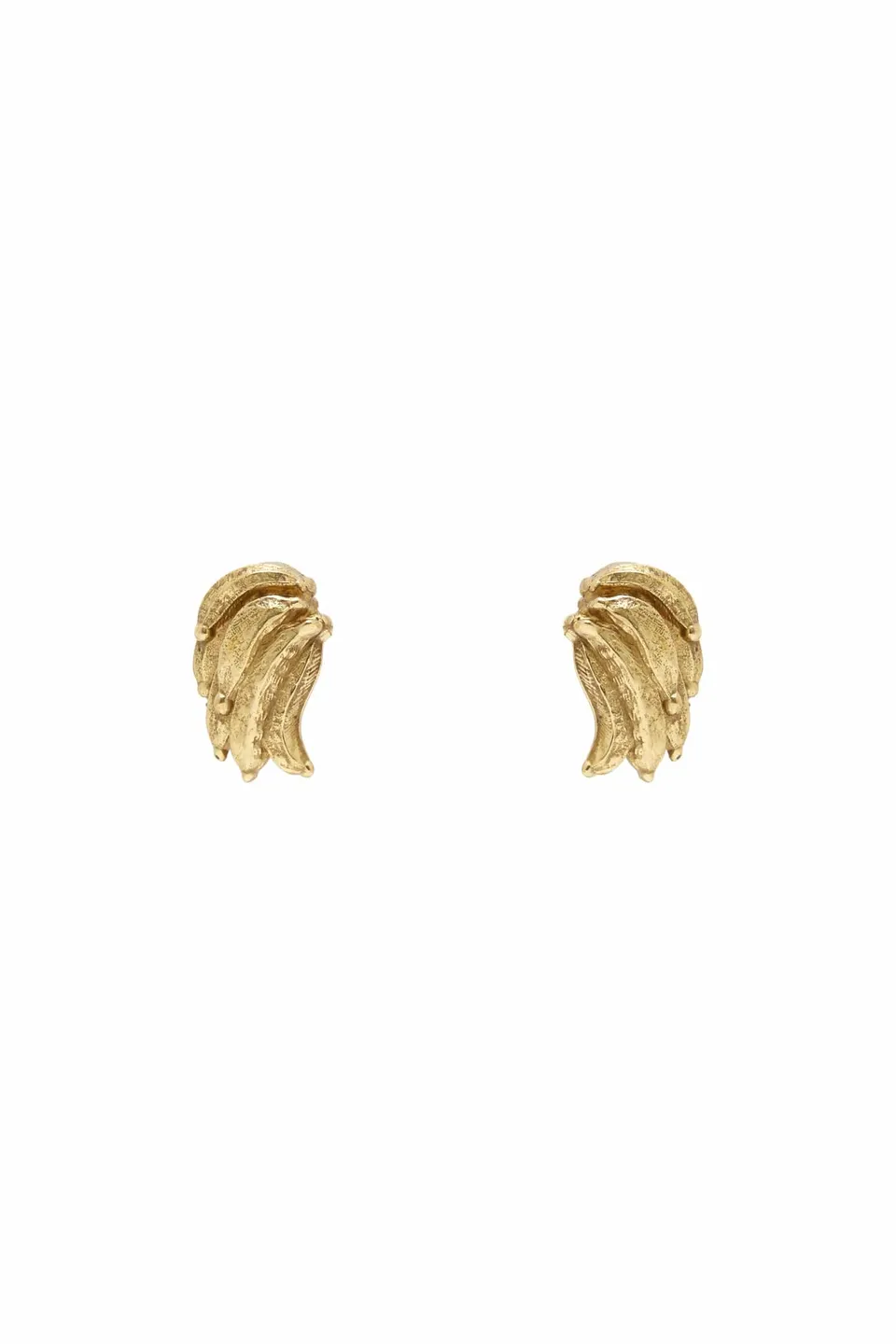 Alemaïs Jem Banana clous d'oreilles laiton doré
