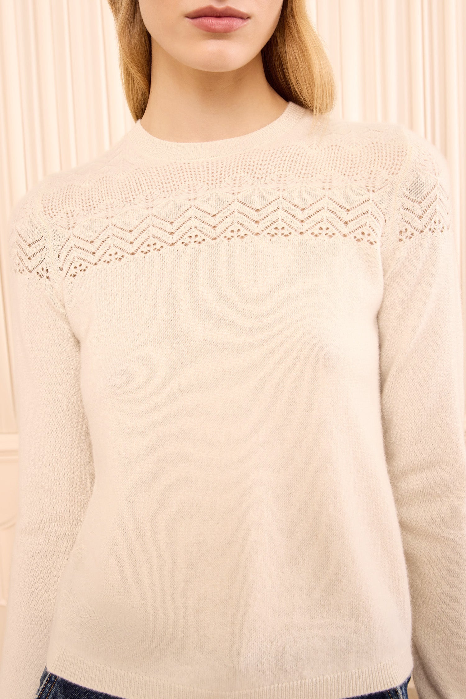 Ulla Johnson Emelie FA260715 top cachemire Pearl