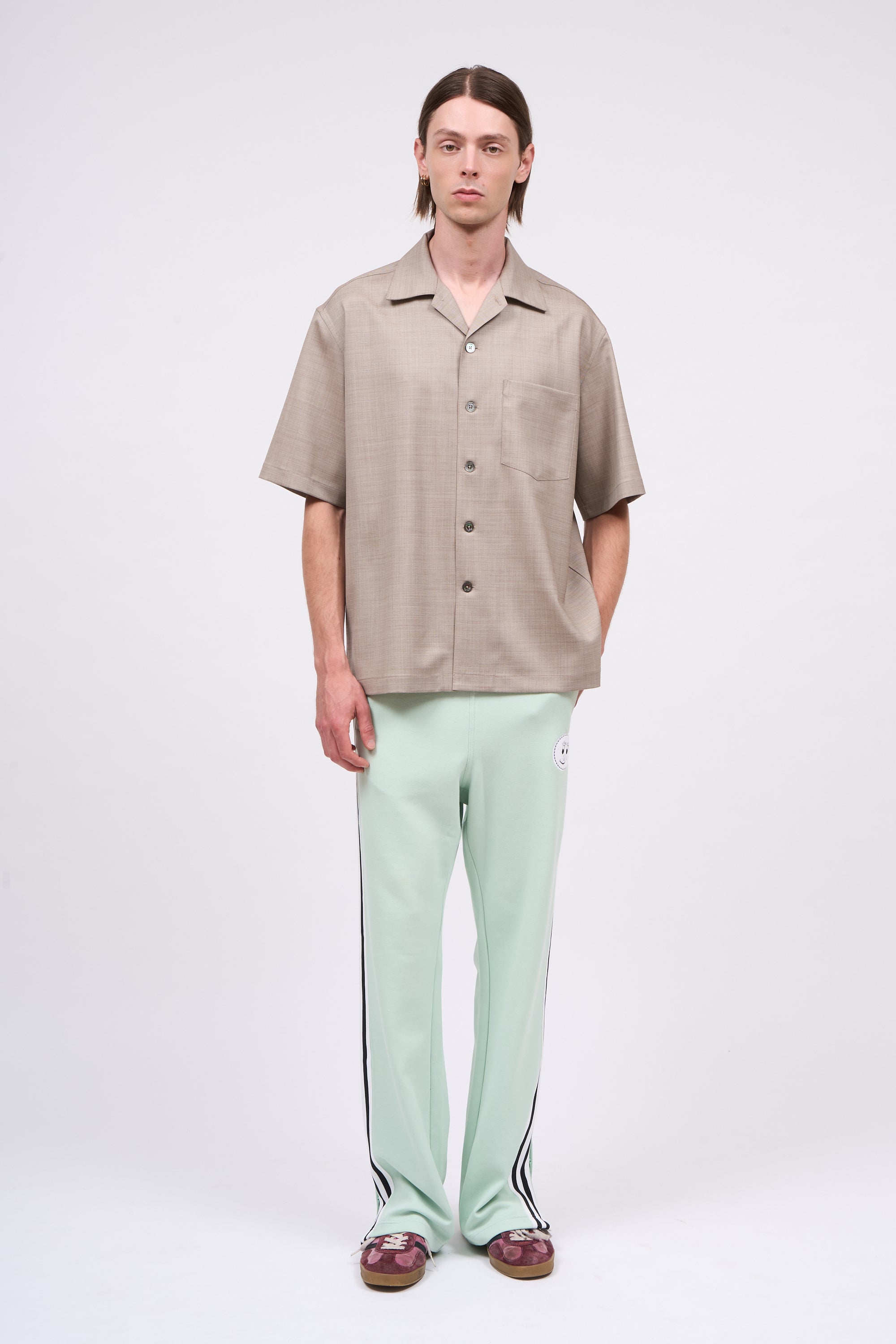 Paul & Joe Campbell Chemise laine vierge beige XS-XL