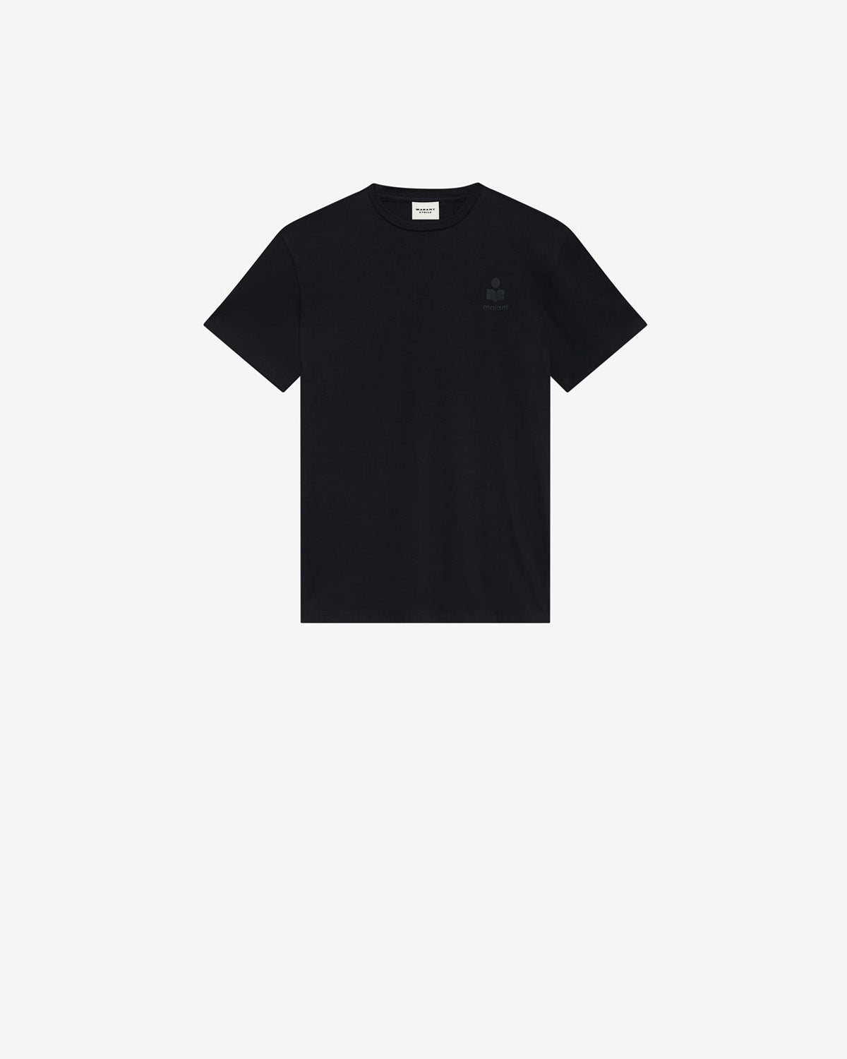 Isabel Marant Aby t-shirt coton noir logo brodé