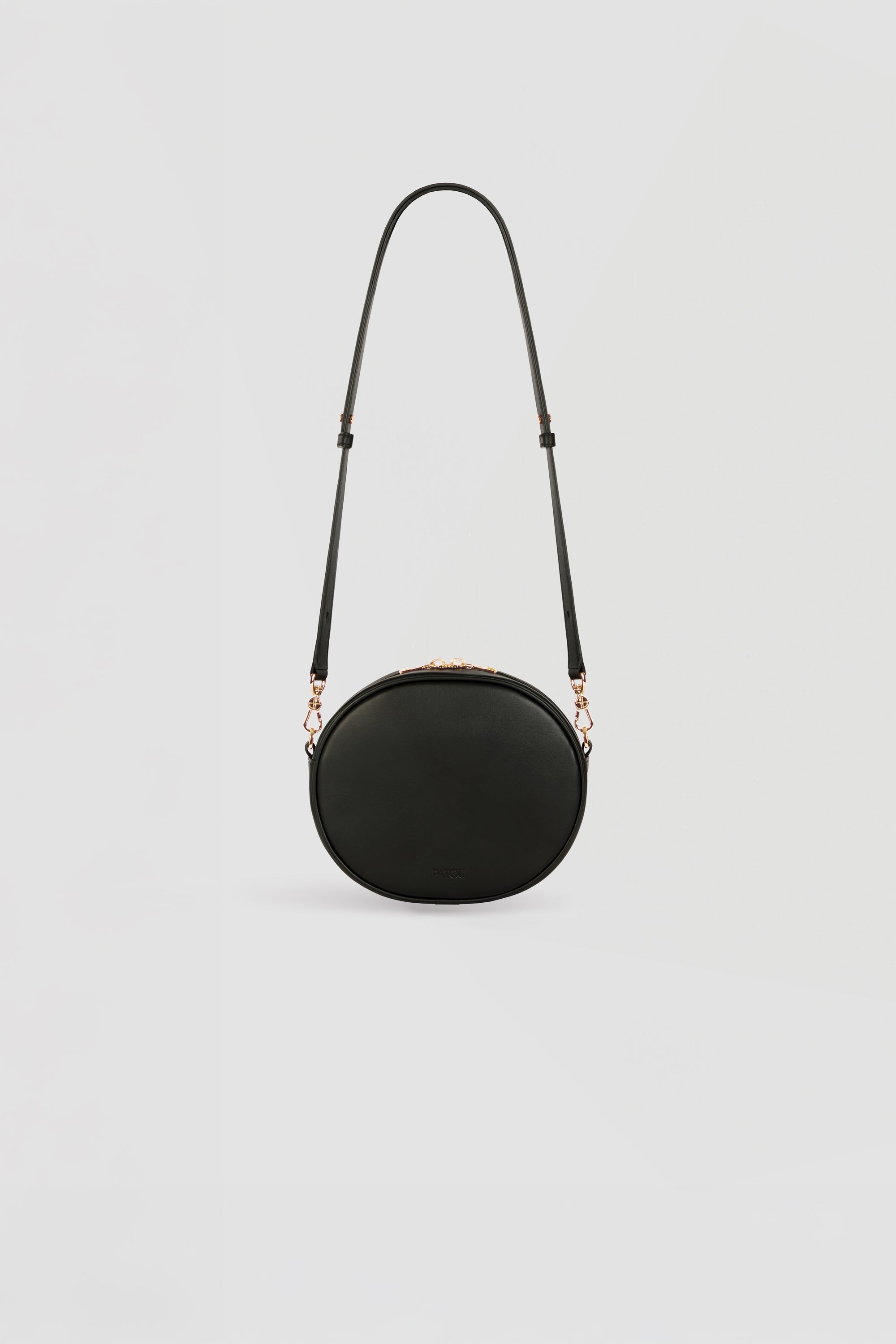 Patou P24BA00555005052 sac cuir toile noir JP