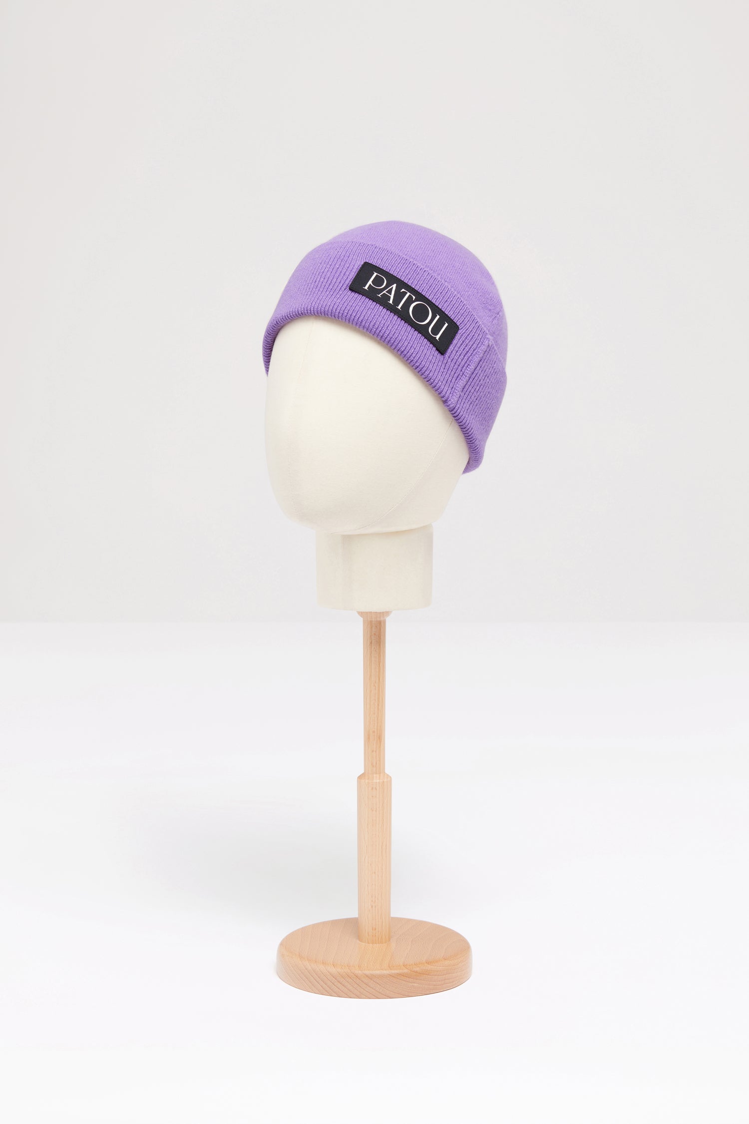 Patou Bonnet laine violet flacon parfum taille unique AC039