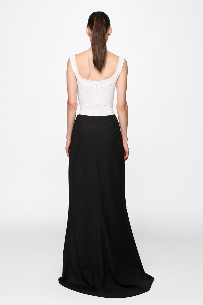 ATU Body Couture Skirts jupe longue noire coton taille moyenne