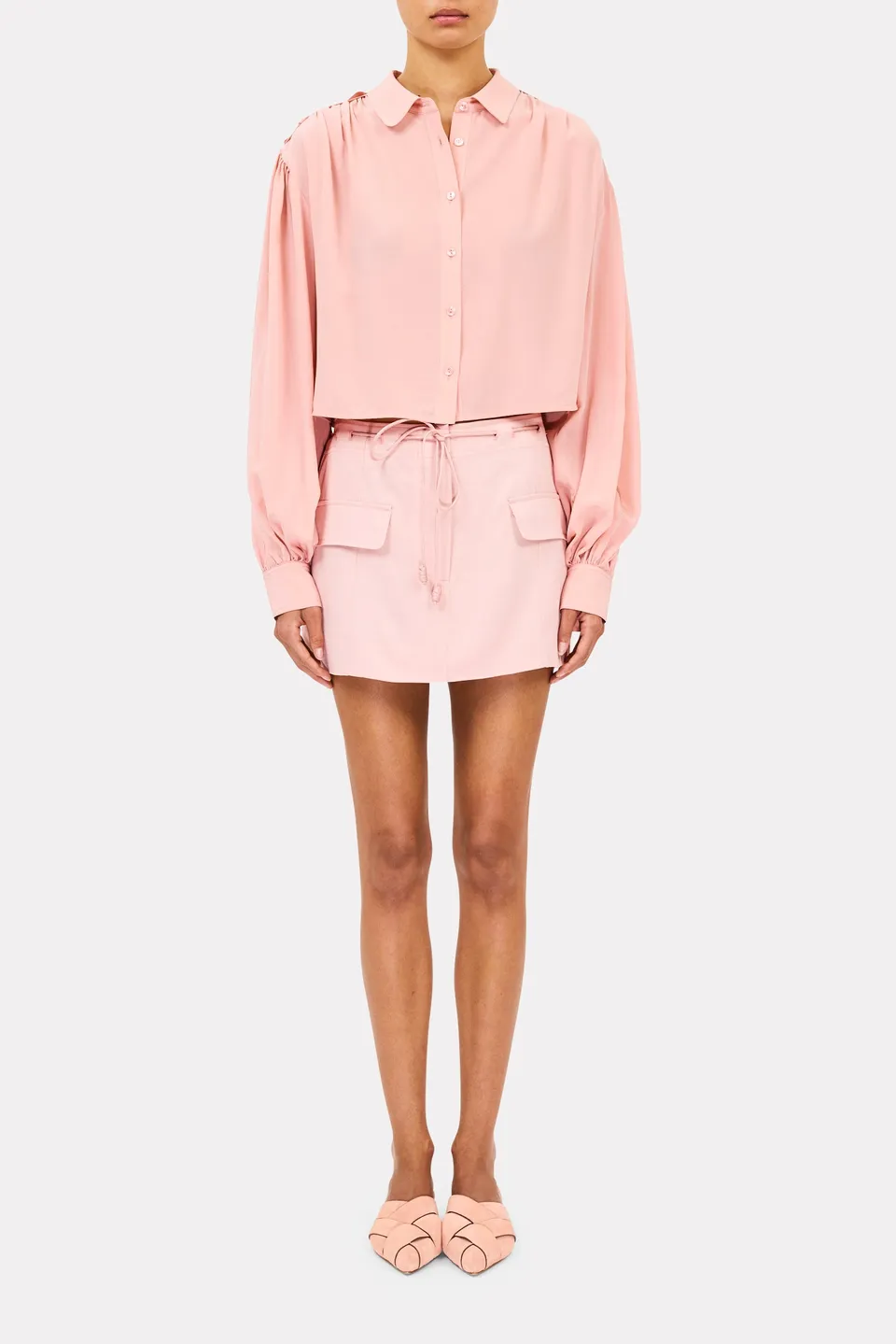 Ulla Johnson Fiore chemisier court soie peony