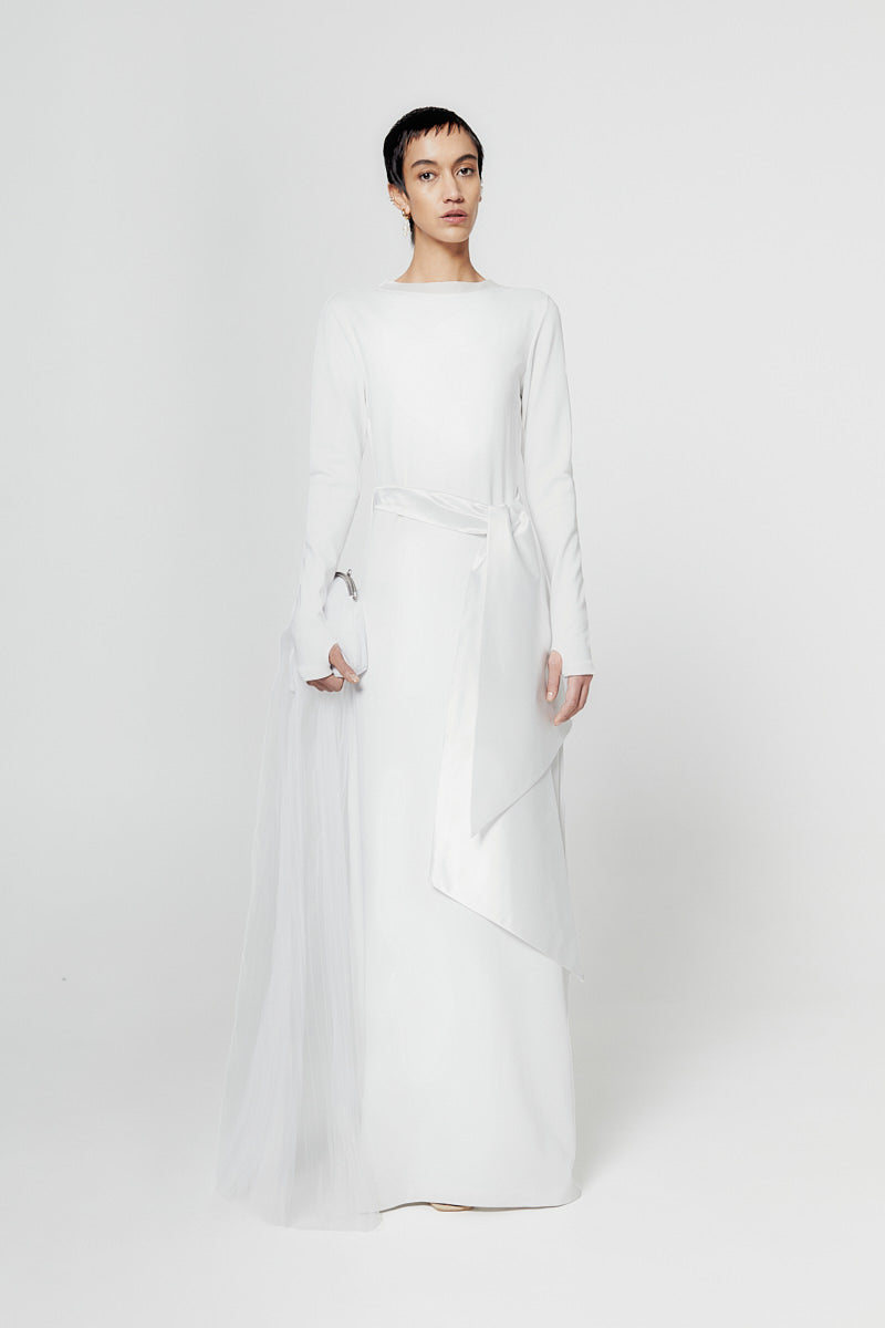 ATU Body Couture Moonlight Backless robe blanche dos nu