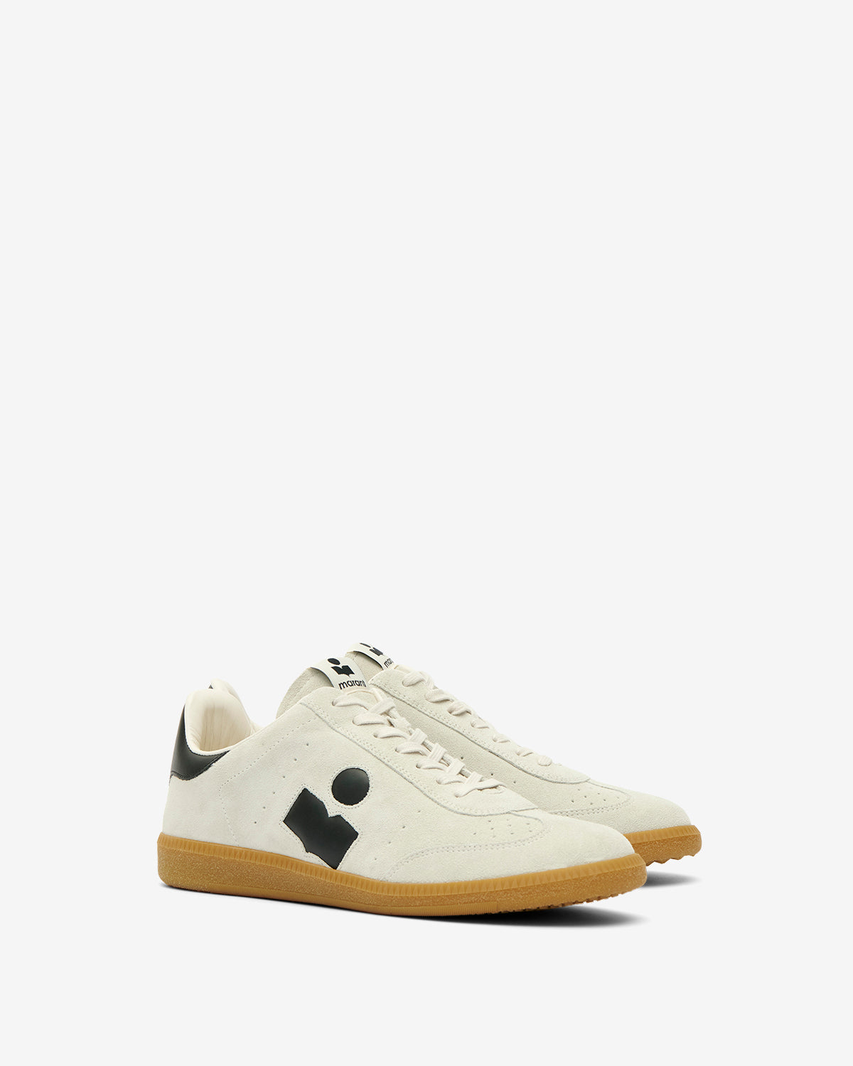 Isabel Marant Brycy BK0008 Baskets cuir beige et noir