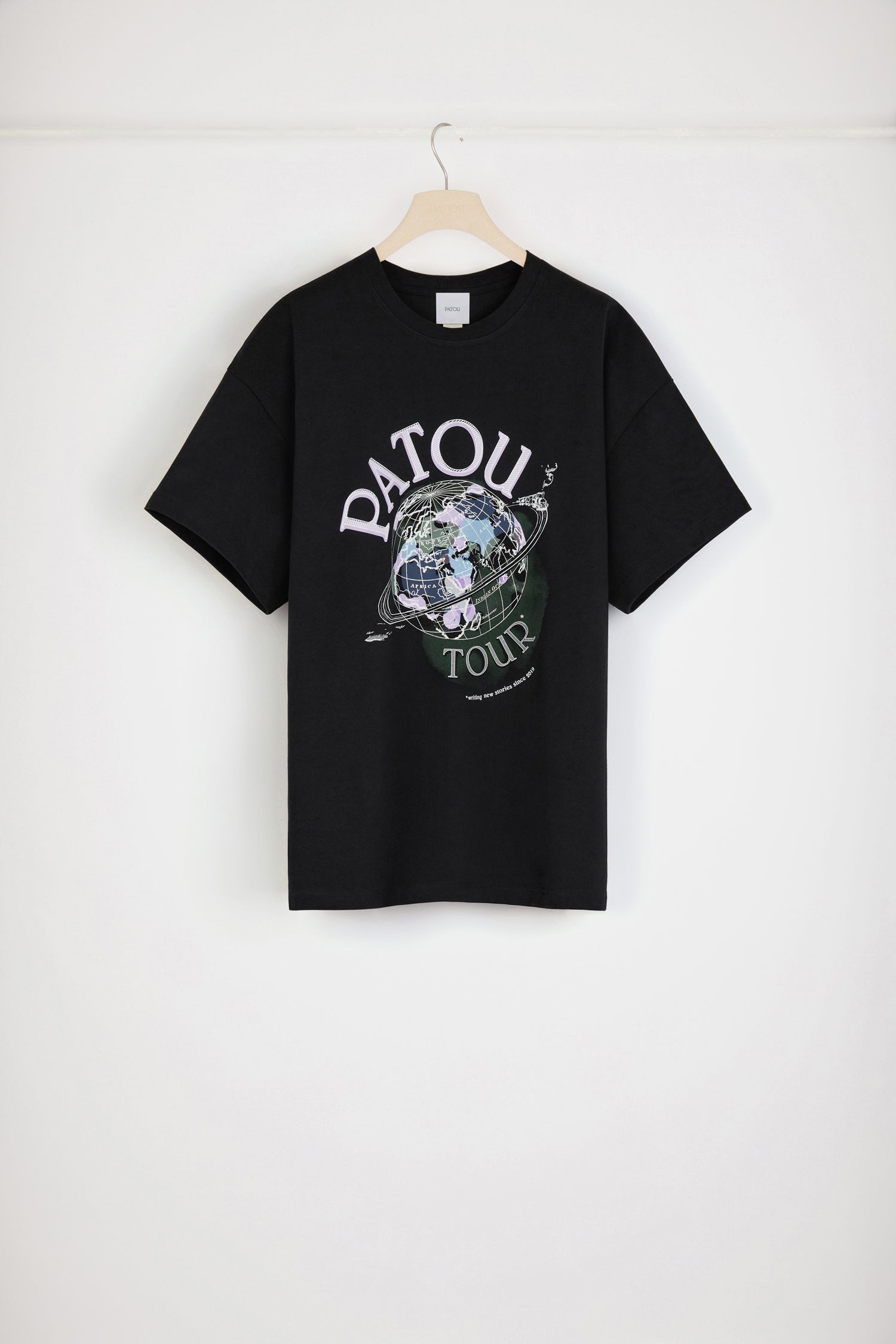 Patou JE050 t-shirt coton bio noir Tour