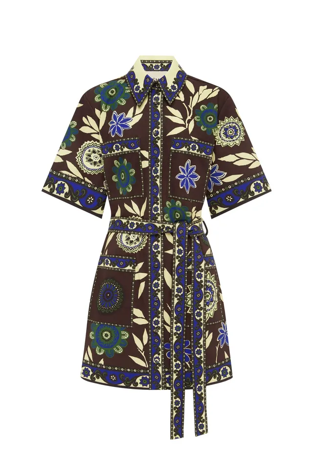 Alemäis Jasper Mini Dress robe chemise ceinture