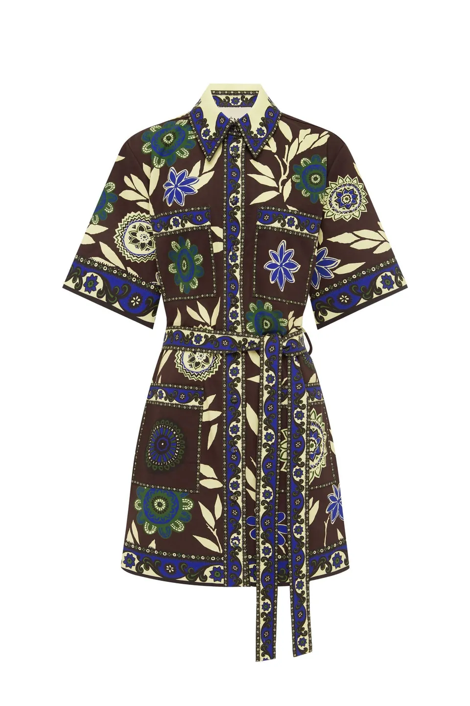 Alemäis Jasper Mini Dress robe chemise ceinture