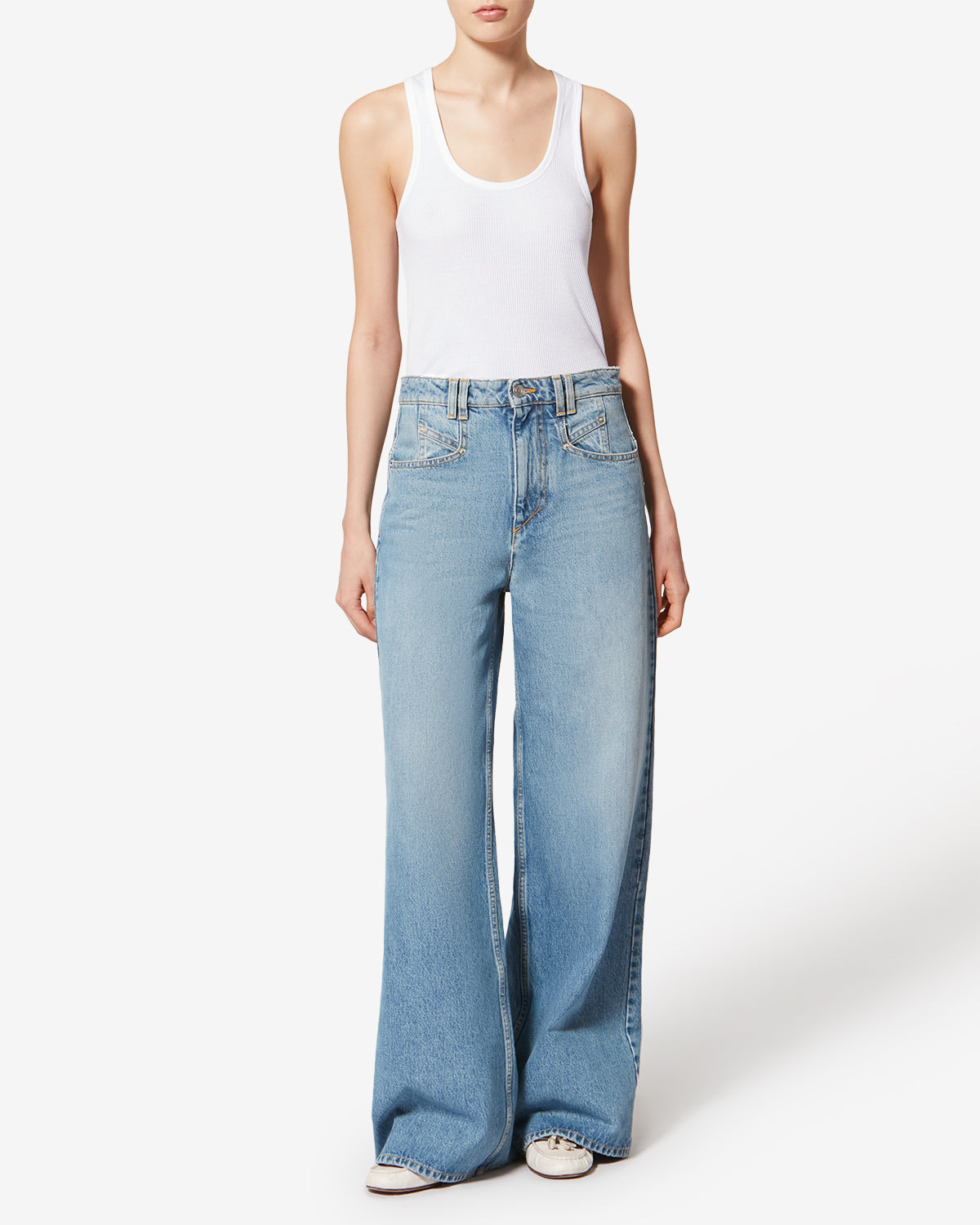 Isabel Marant Thea débardeur coton blanc taille M ajusté