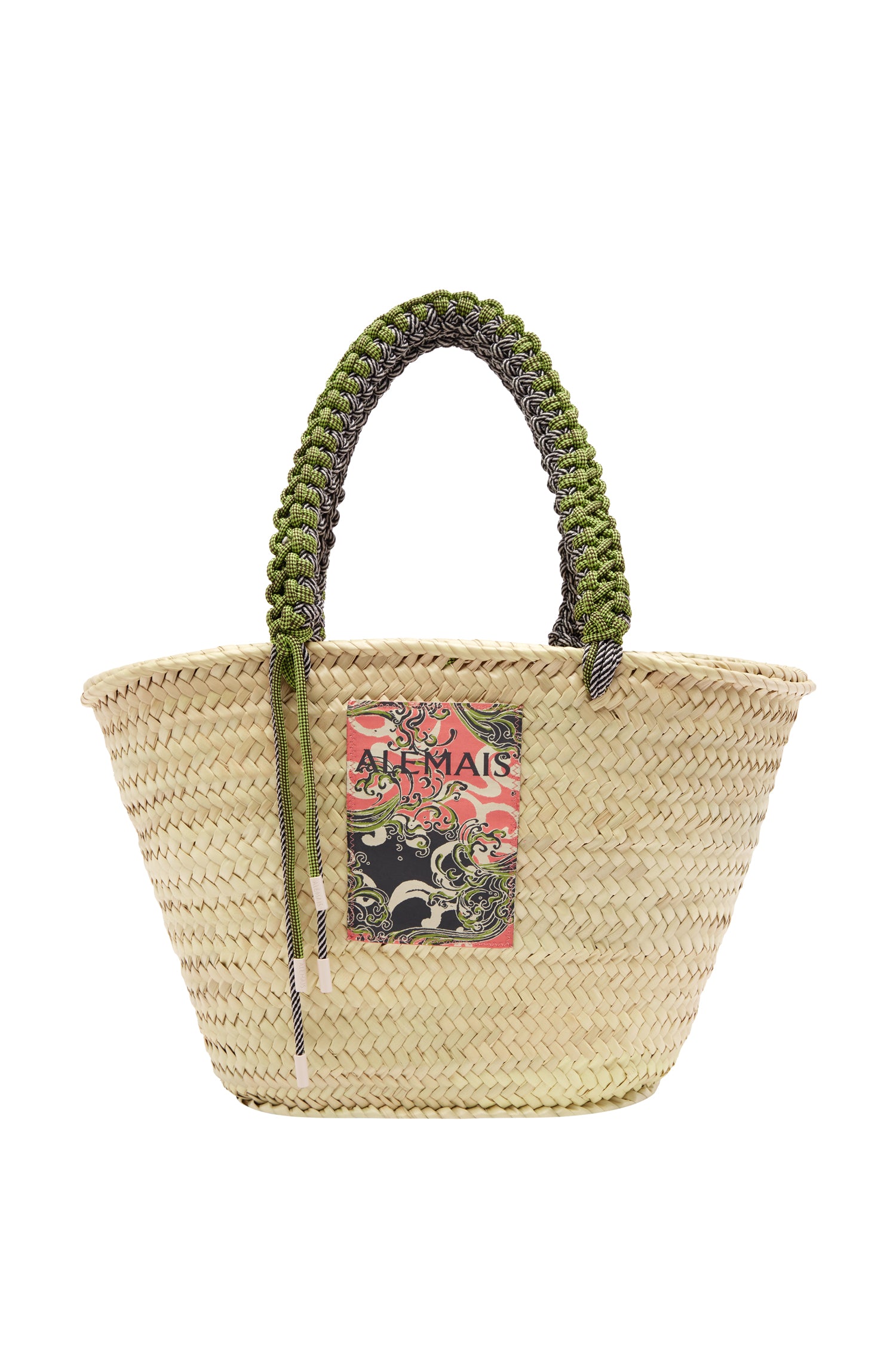 Alemäis Janine panier maxi macramé feuille palmier