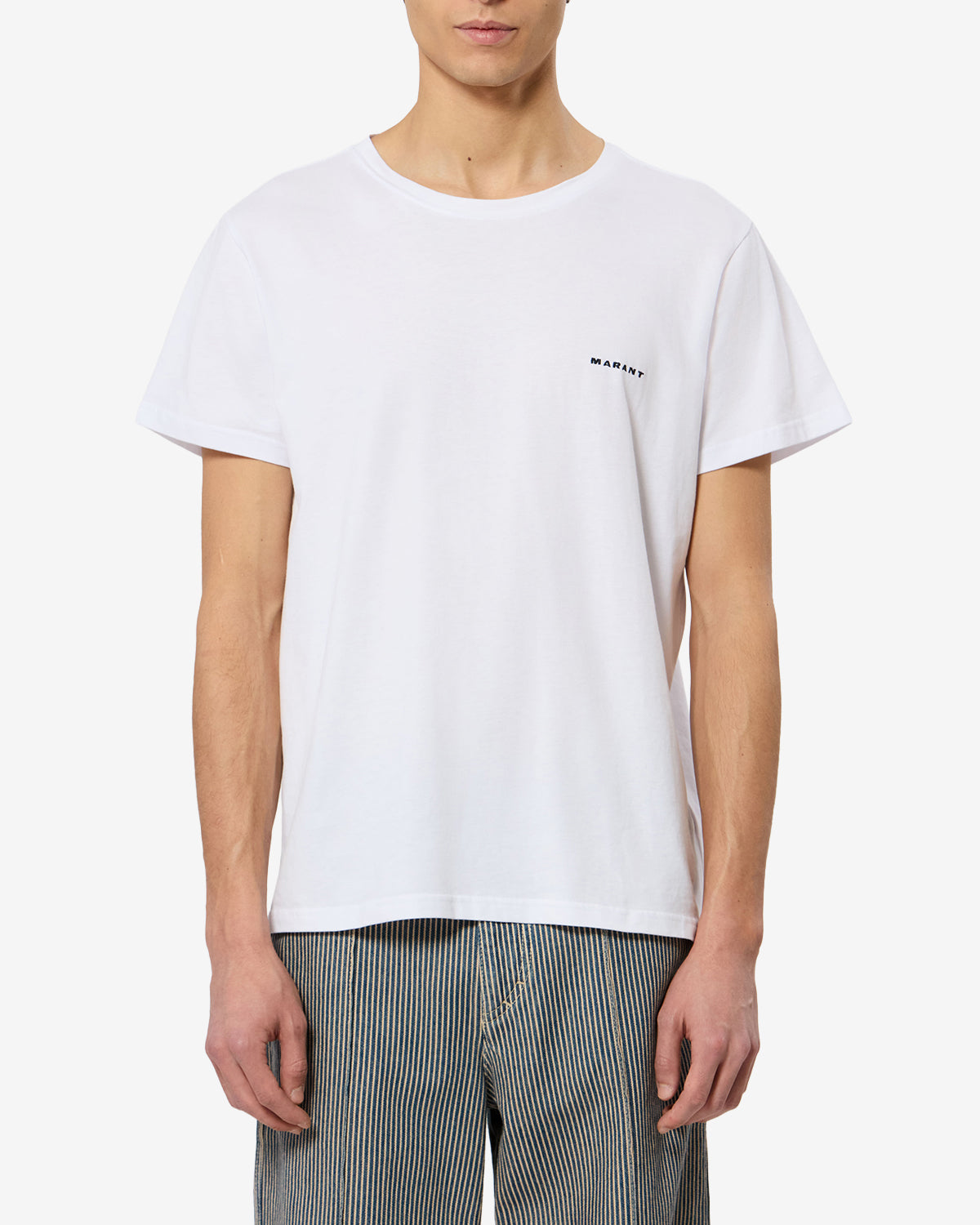 Isabel Marant Zafferh TS0047HA t-shirt coton blanc logo