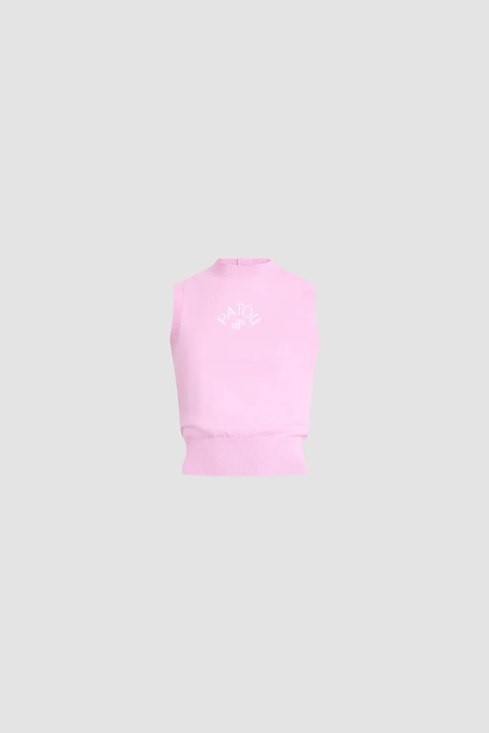 Patou Knitwear P26KN3468091463P top coton rose bougainvillée XS