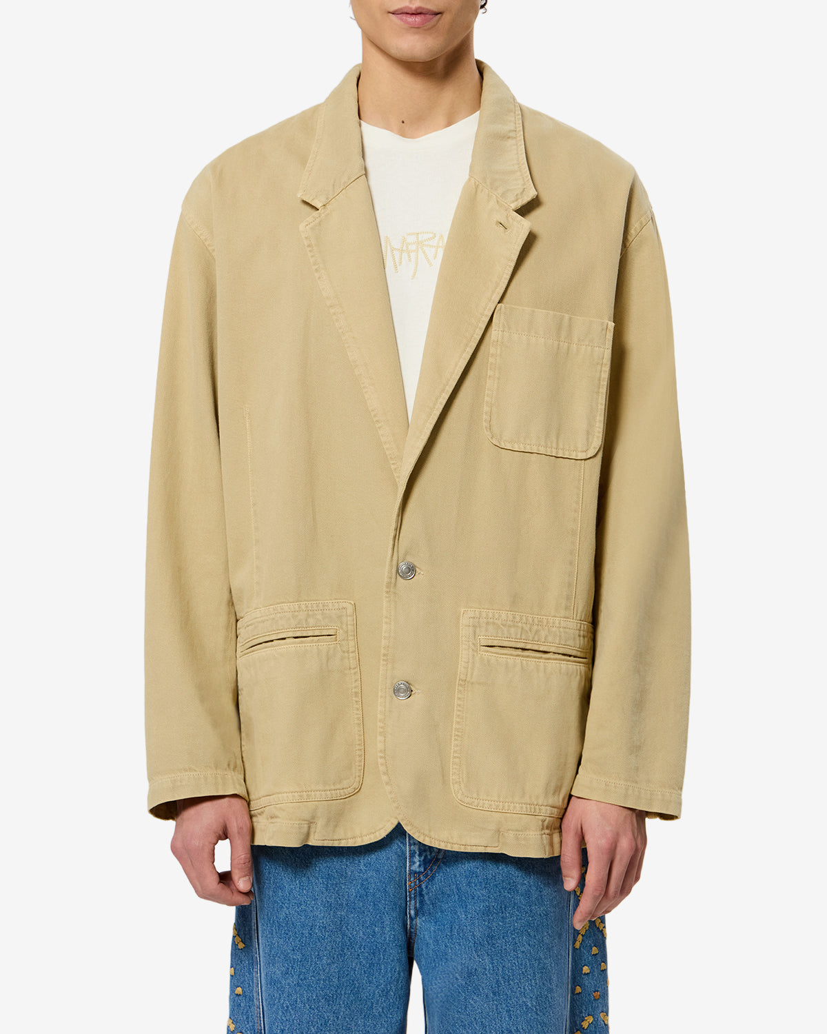 Isabel Marant Kastan veste denim coton jaune