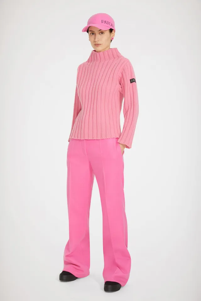 Patou Knitwear pull KN0888052451P laine cachemire rose