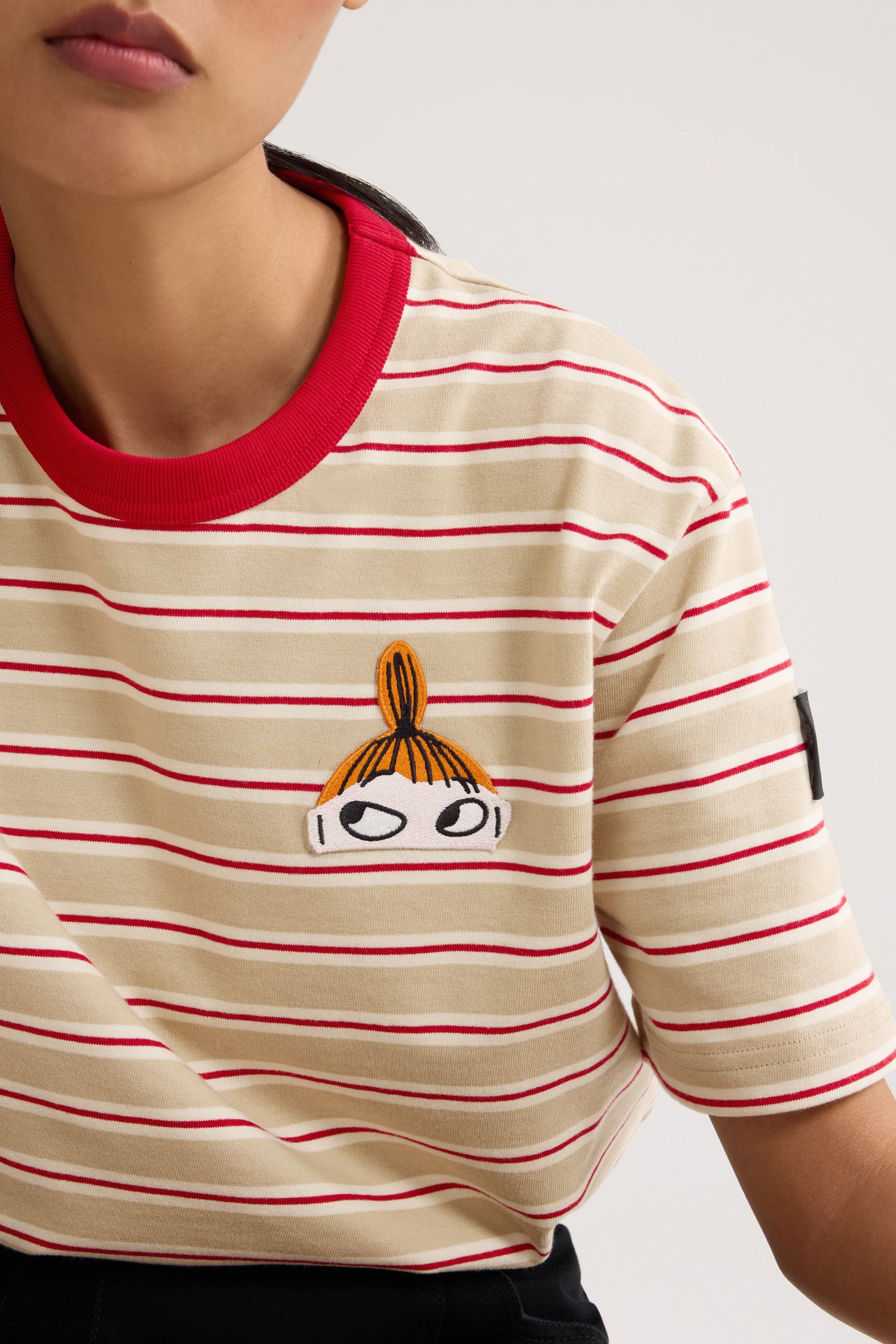 Patou A25JE20899905089 t-shirt rayé coton Moomin