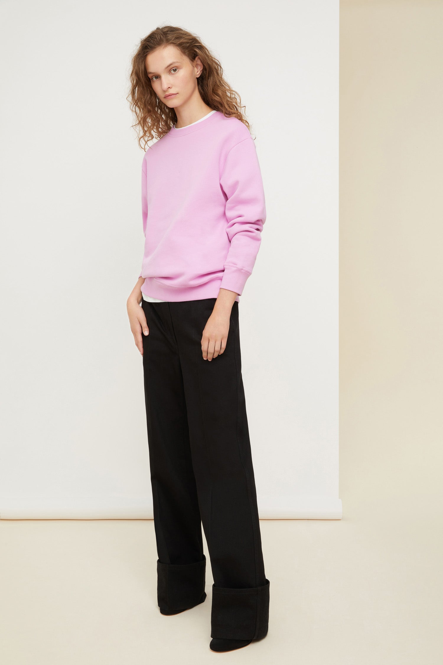 Patou JE018 sweat coton bio lilas oversize XS-XL