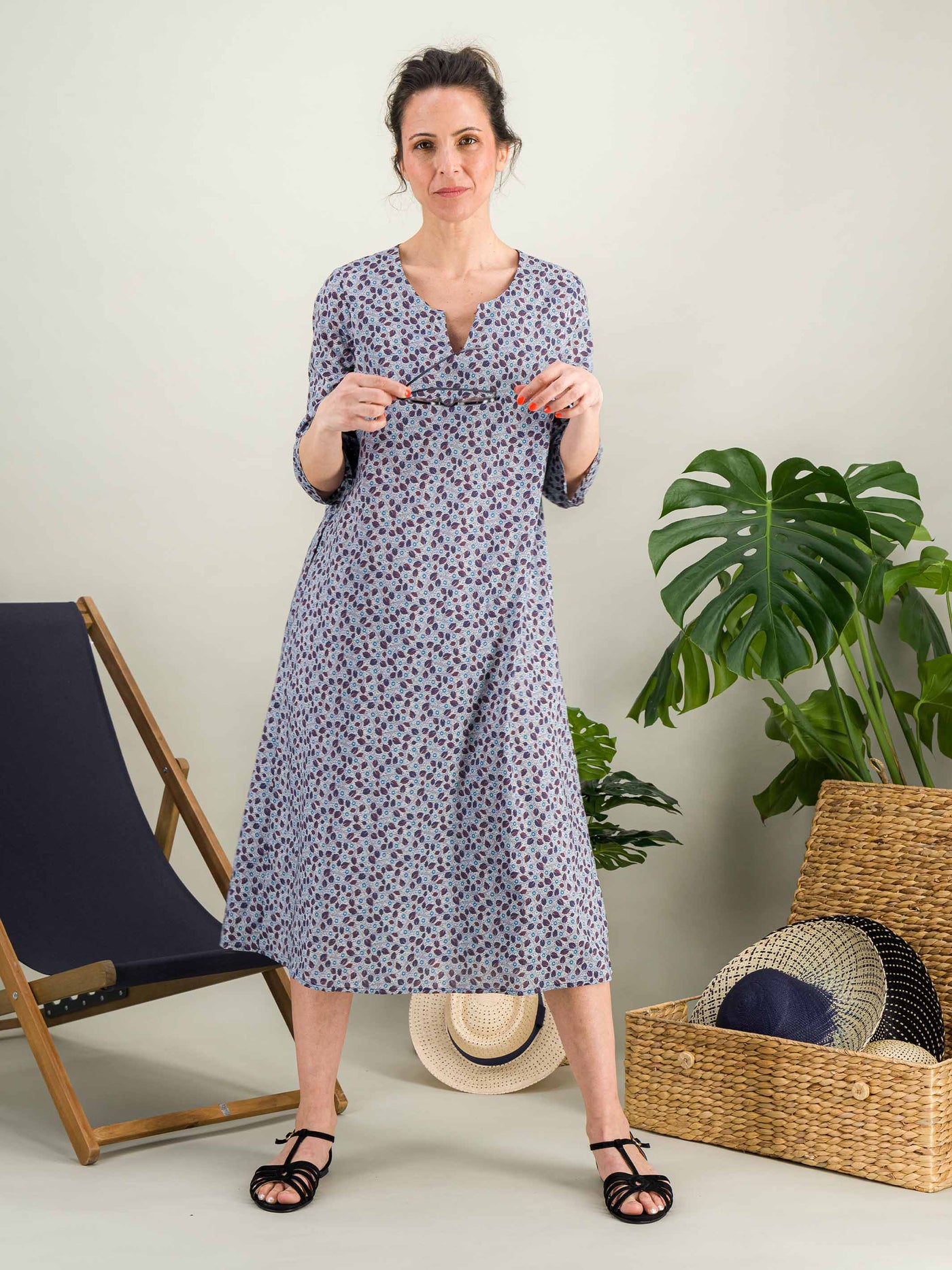 Anahide Saint André Zenitude robe coton mi-longue été
