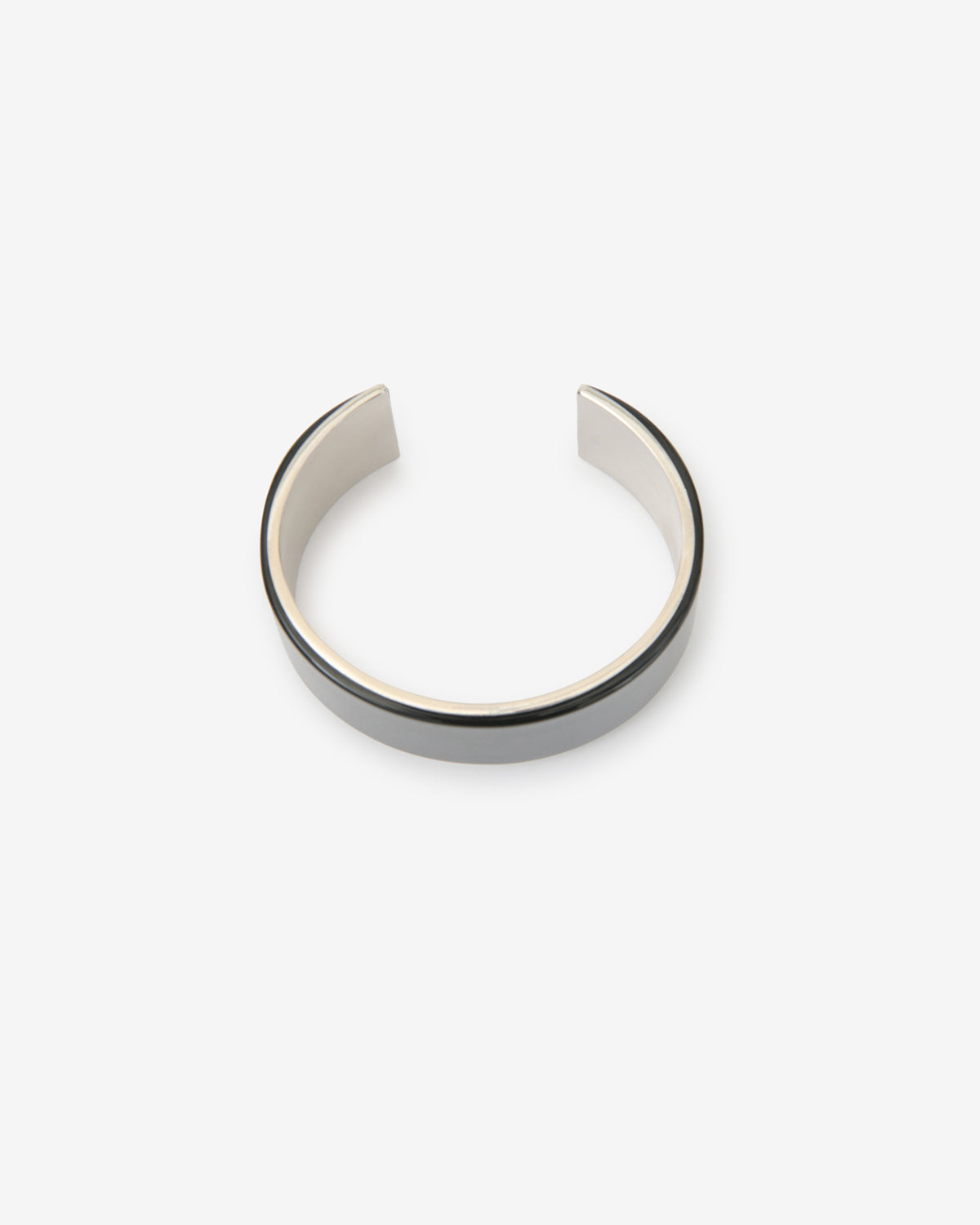 Isabel Marant Liu bracelet manchette noir argenté