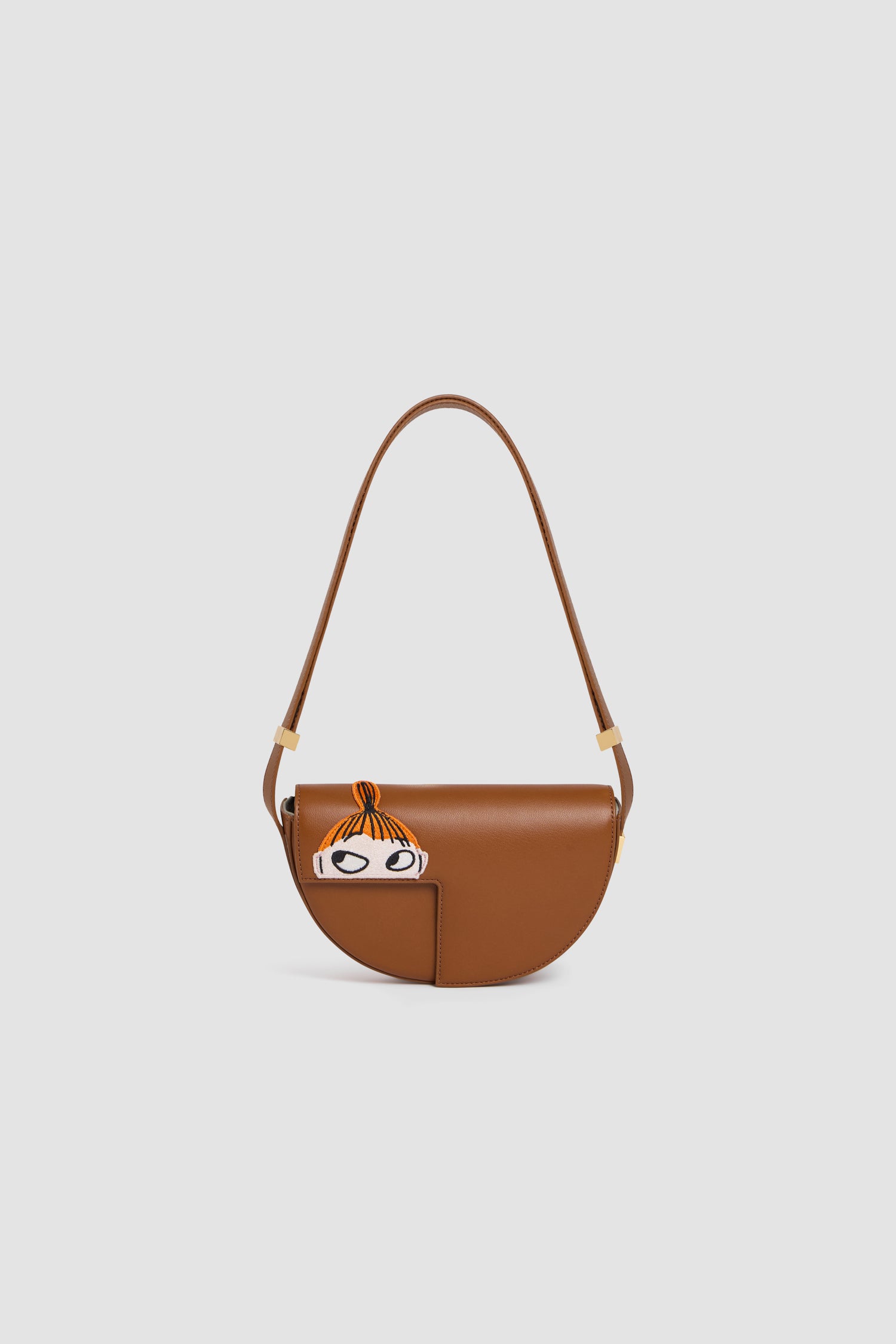 Patou Petit Patou Moomin sac cuir marron Little My Cinnamon