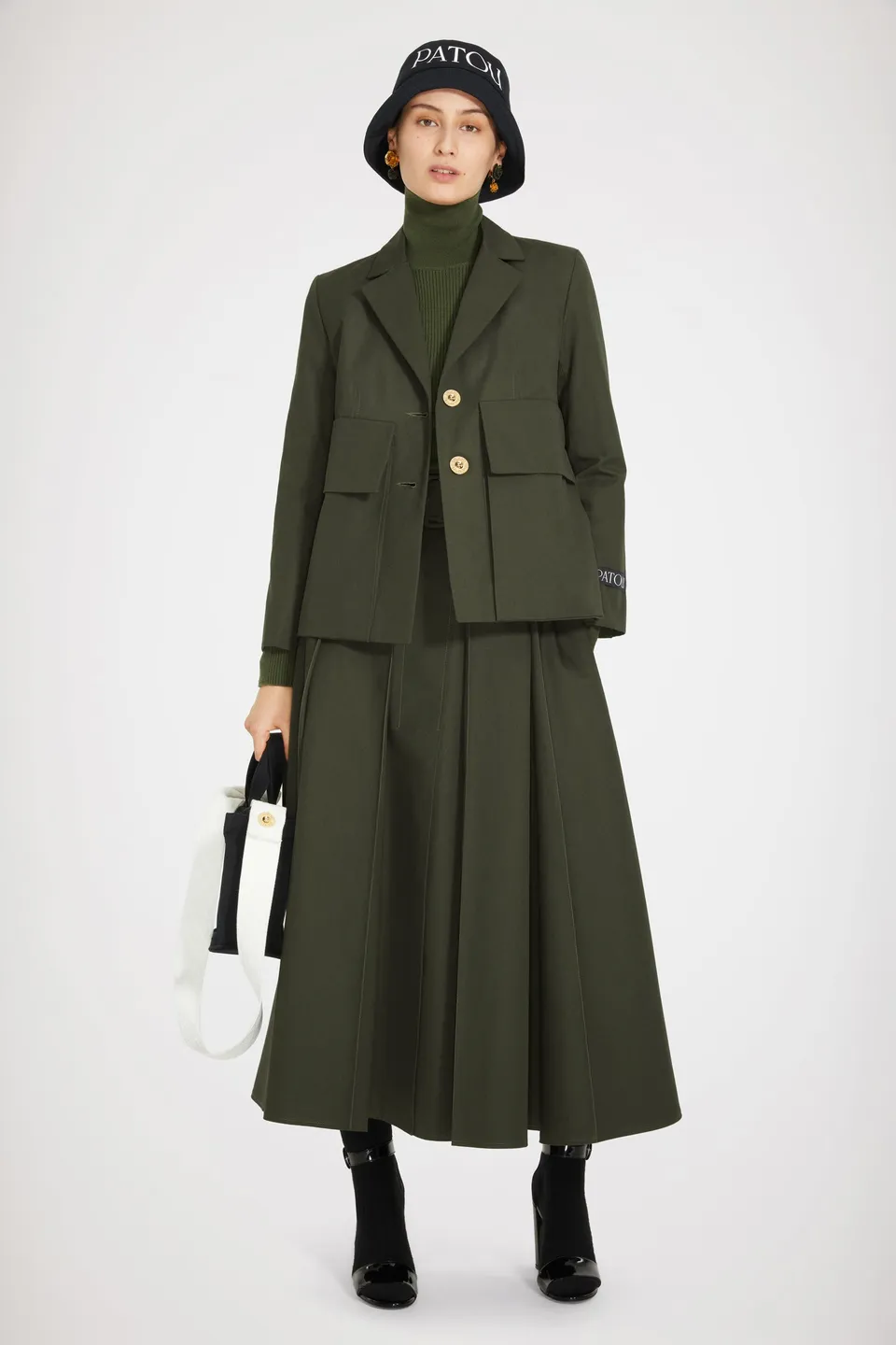 Patou H22JA0250124752W veste vert coton bio 34-44