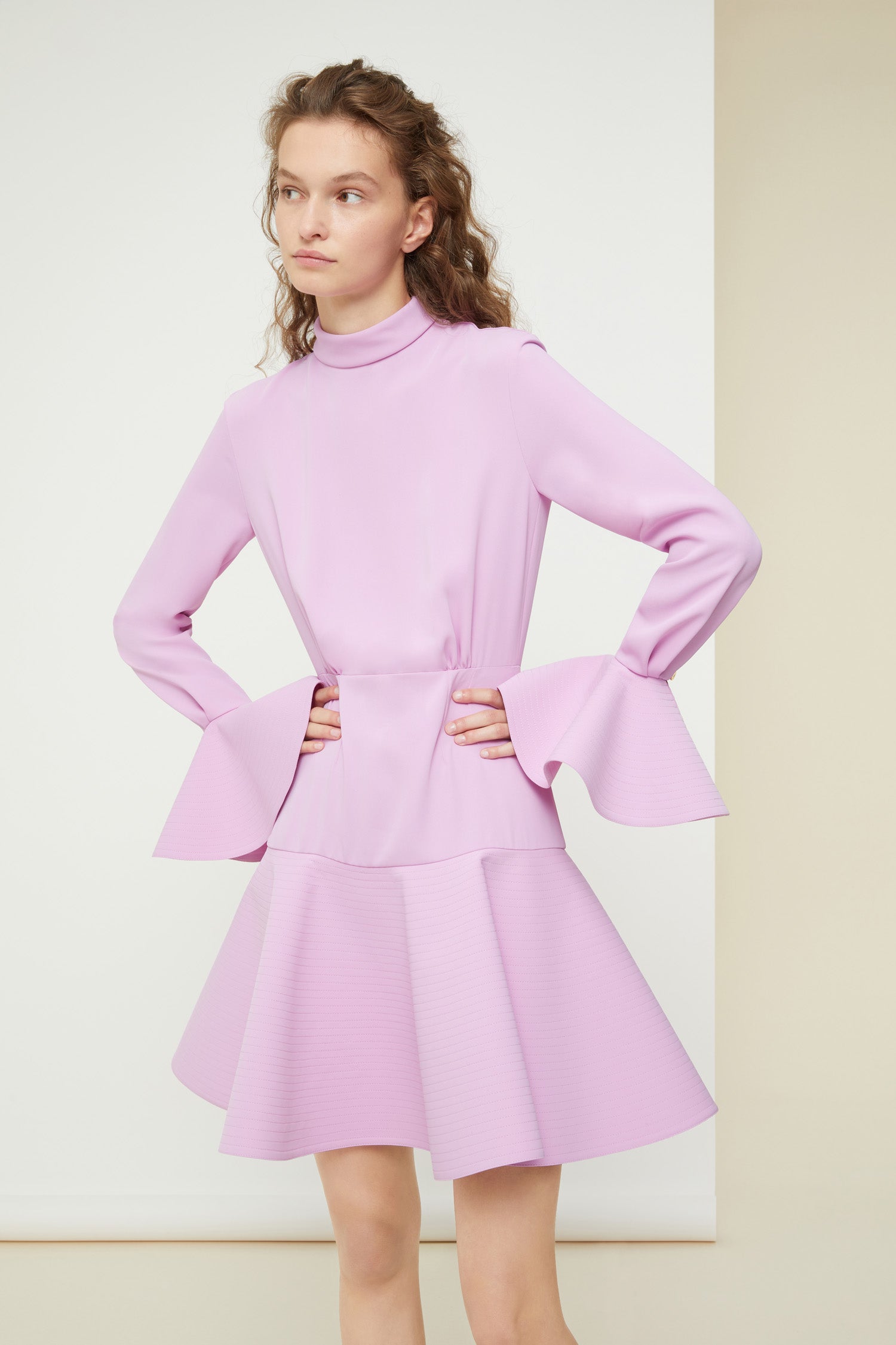 Patou DR064 mini robe cady recyclé lilas 3D