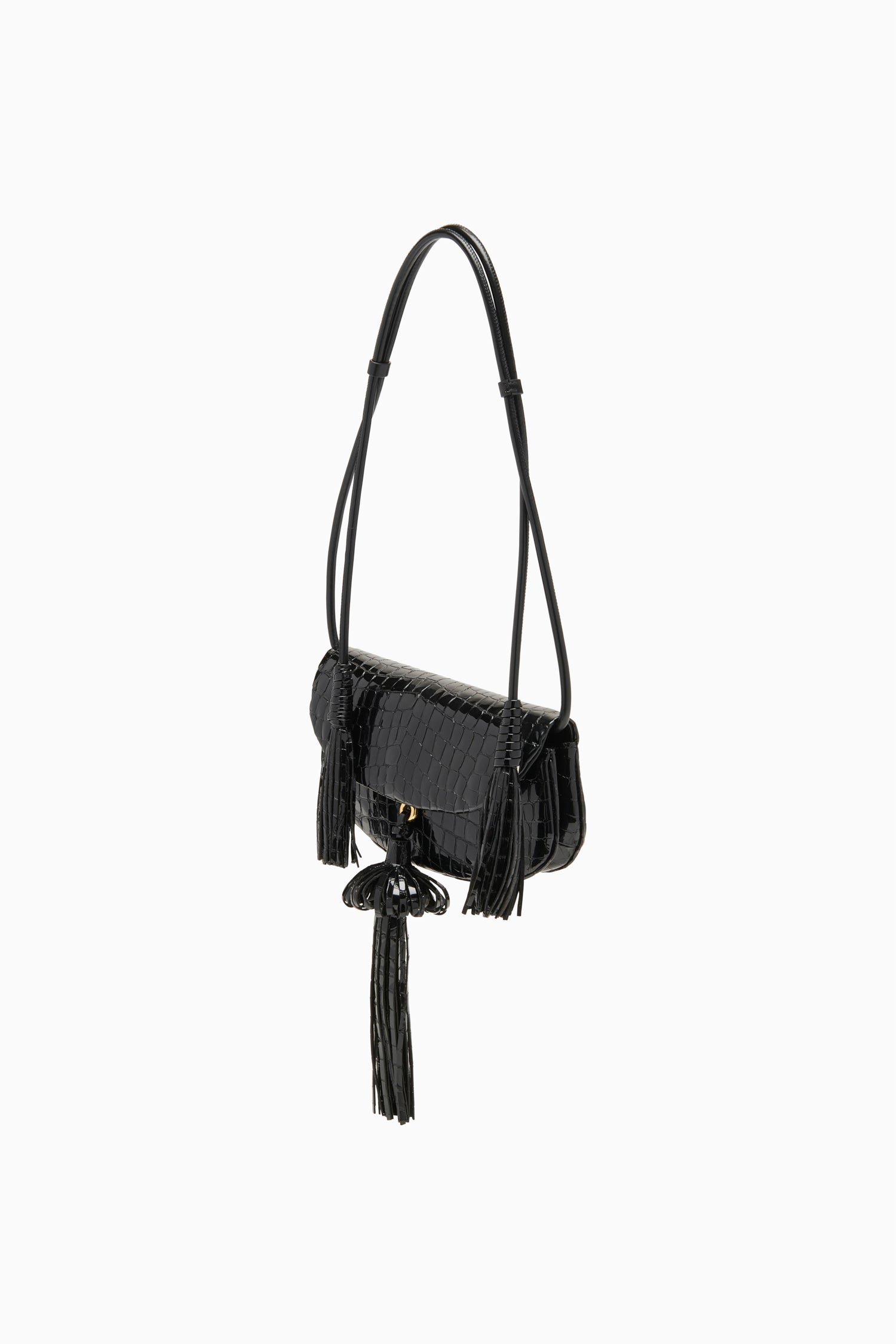Ulla Johnson Paloma PS261166 sac cuir noir embossé