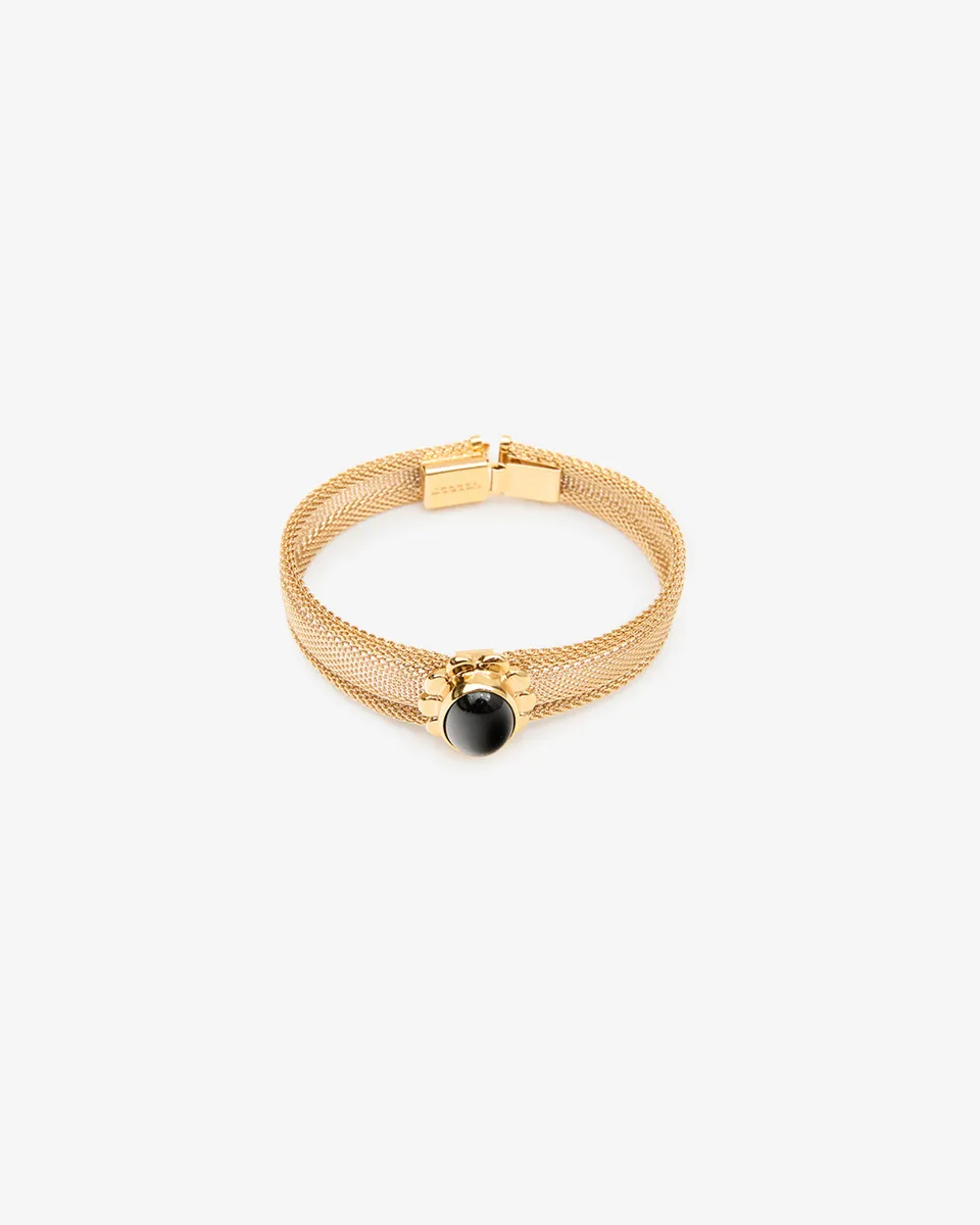 Isabel Marant Hanae bracelet métal noir agathe