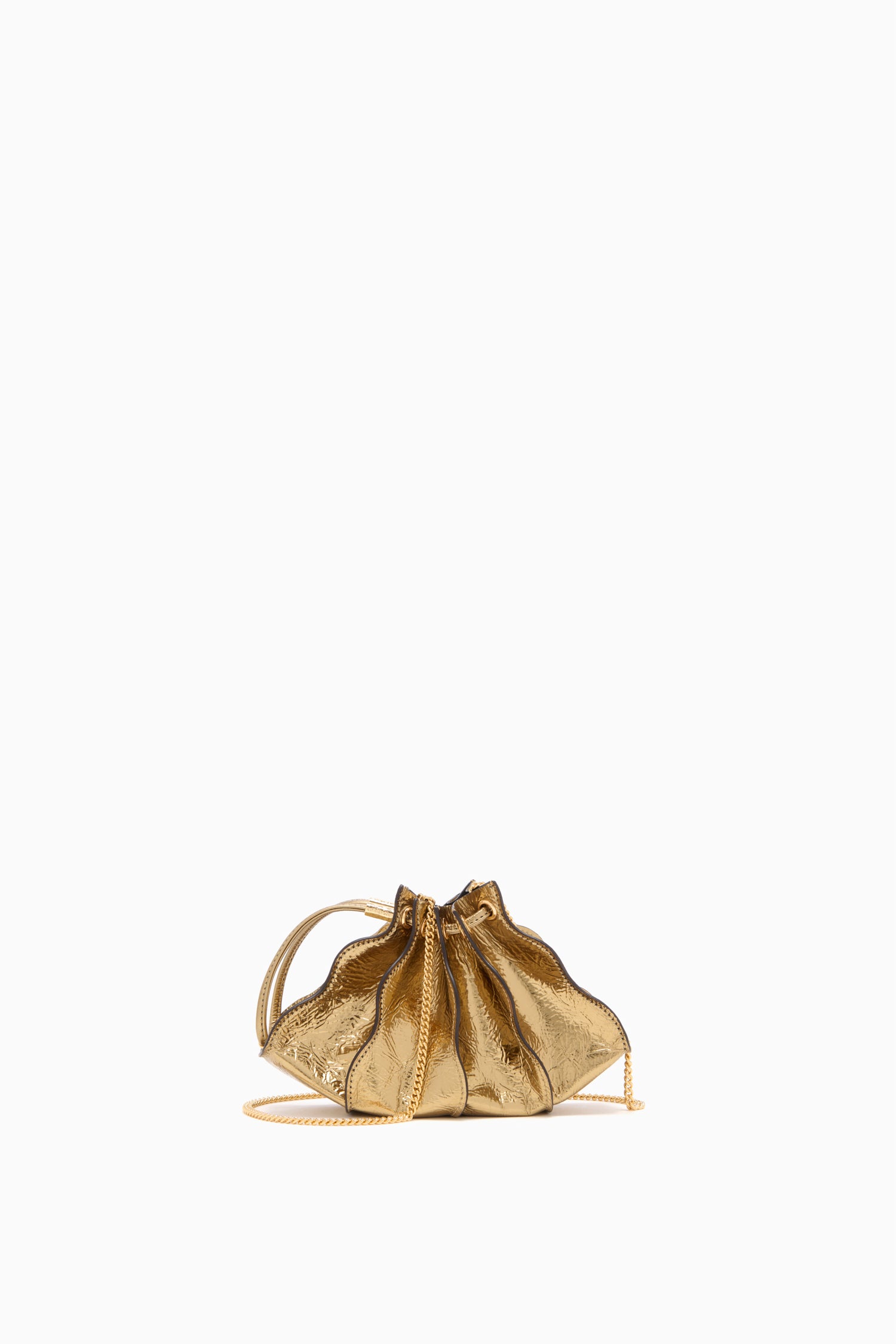 Ulla Johnson Adria Sac doré cuir agneau chaîne