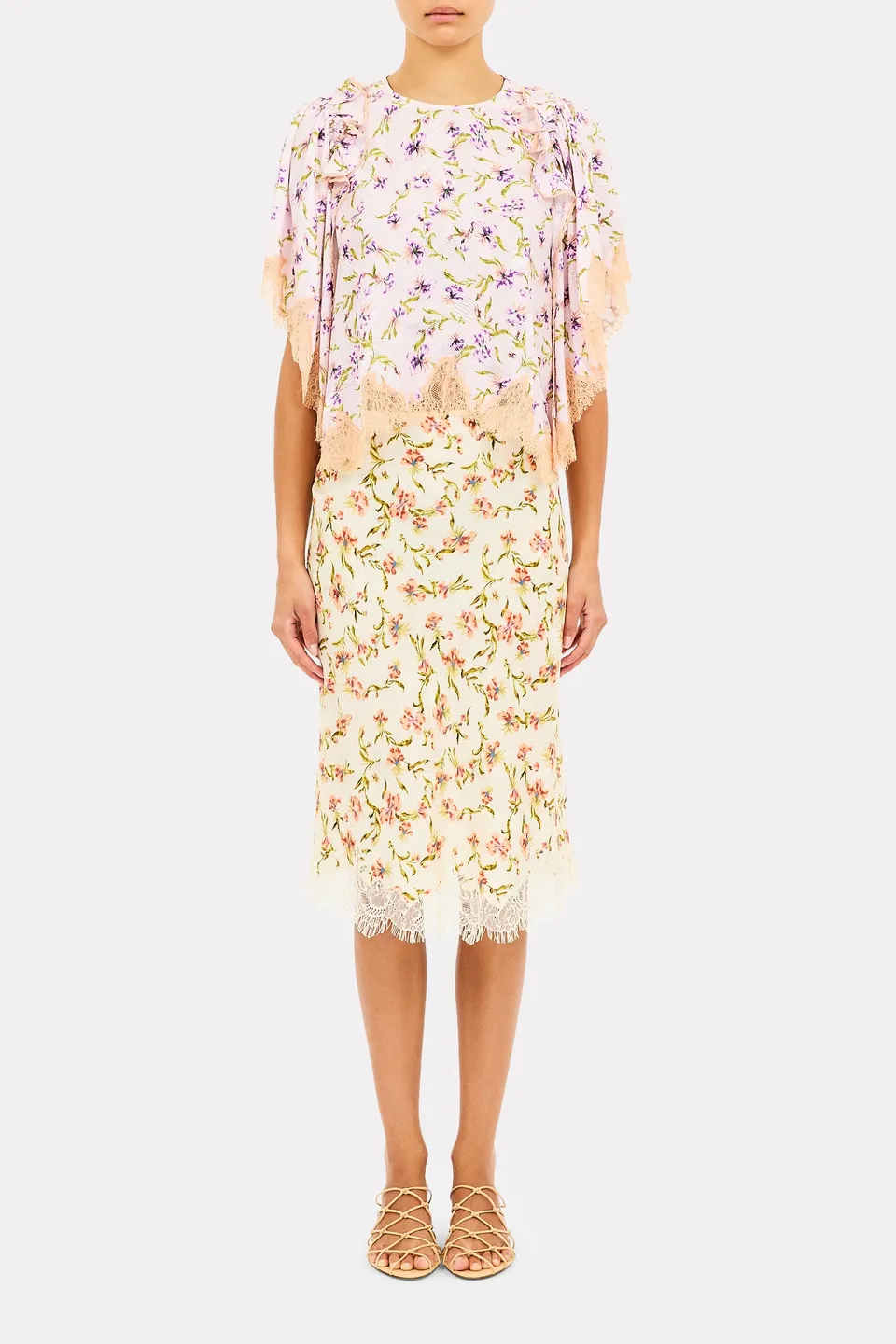 Ulla Johnson Vivi Haut Heliotrope en jacquard soie