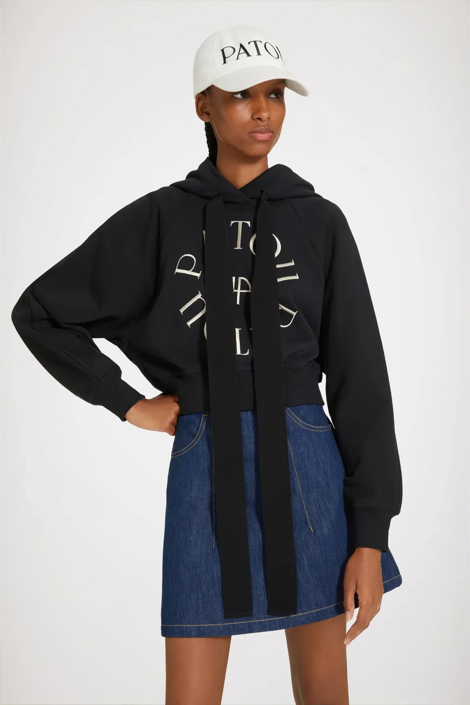 Patou Sweat P23JE0699985999B Noir Coton Bio