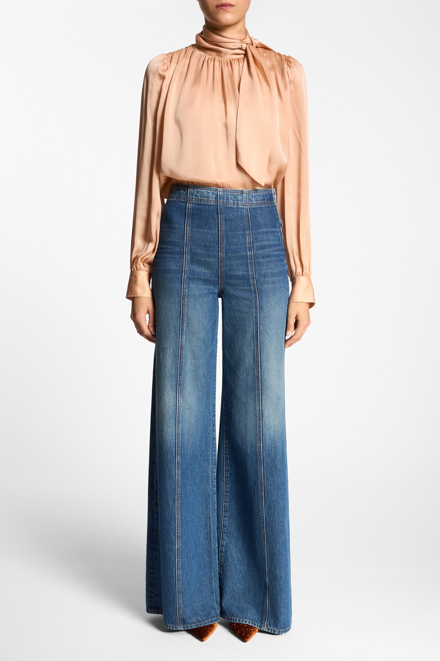 Ulla Johnson Bianca jean large Danube coton indigo