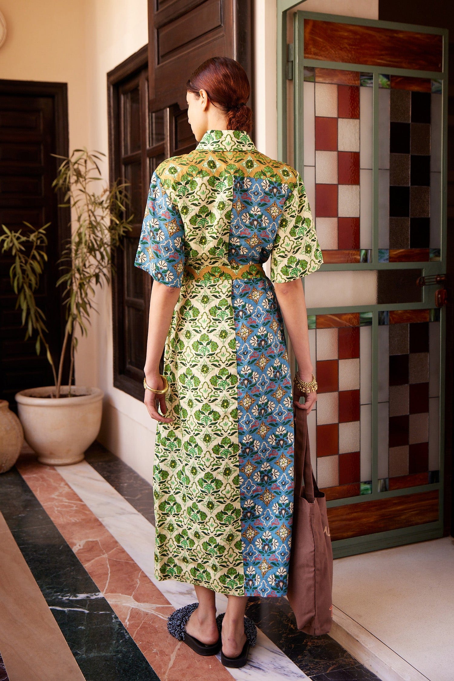 Alemäis Ali Spliced Shirtdress robe chemise lin