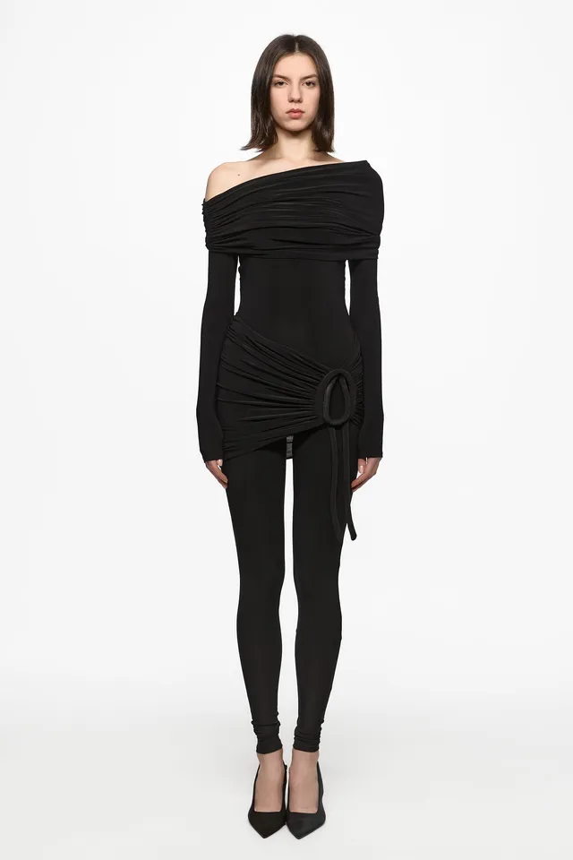 ATU Body Couture Black Braided Combinaison Noire Tressée