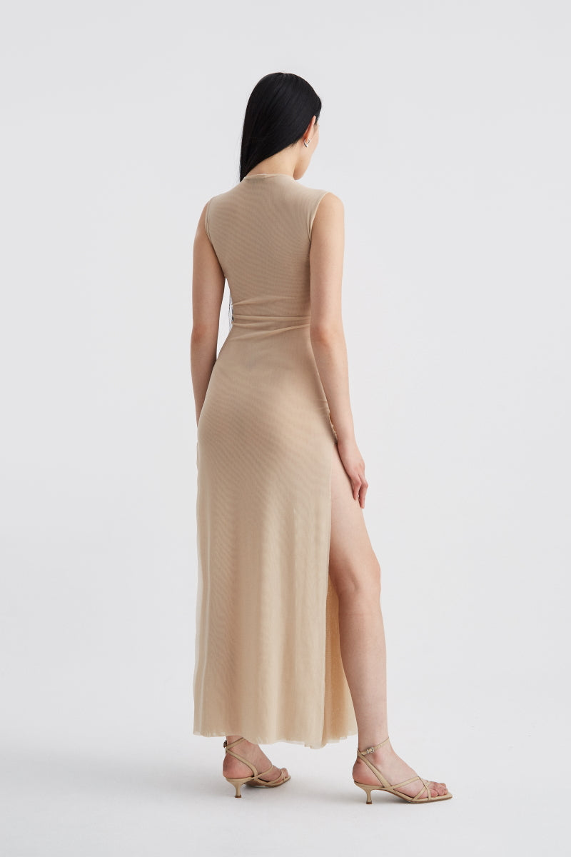 ATU Body Couture Emotional Dress tulle nude fentes latérales