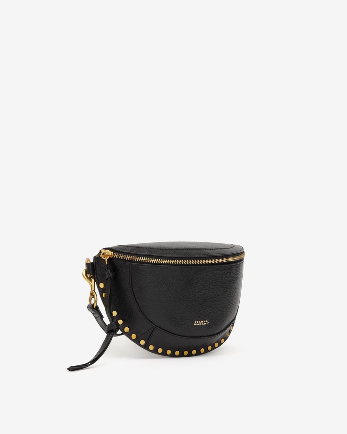 Isabel Marant Skano banane cuir grainé noir
