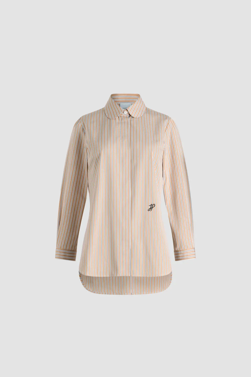 Patou BL039 Chemise Rayée Coton Bio Beige