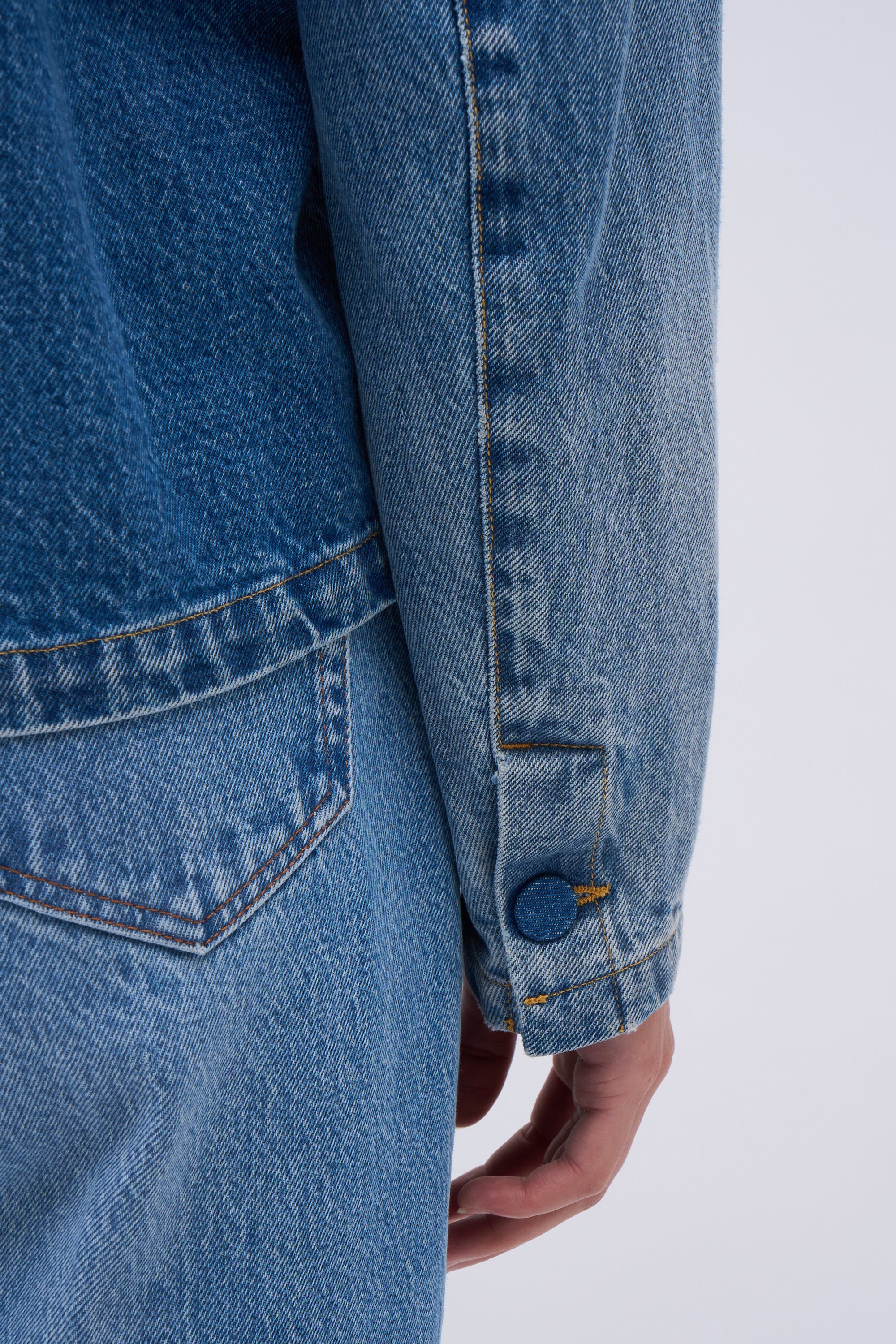 Paul & Joe Florence veste courte denim délavé jeans coton