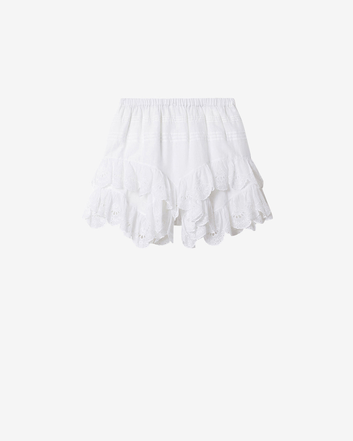 Isabel Marant Jocadia SH0021FE short coton blanc dentelle