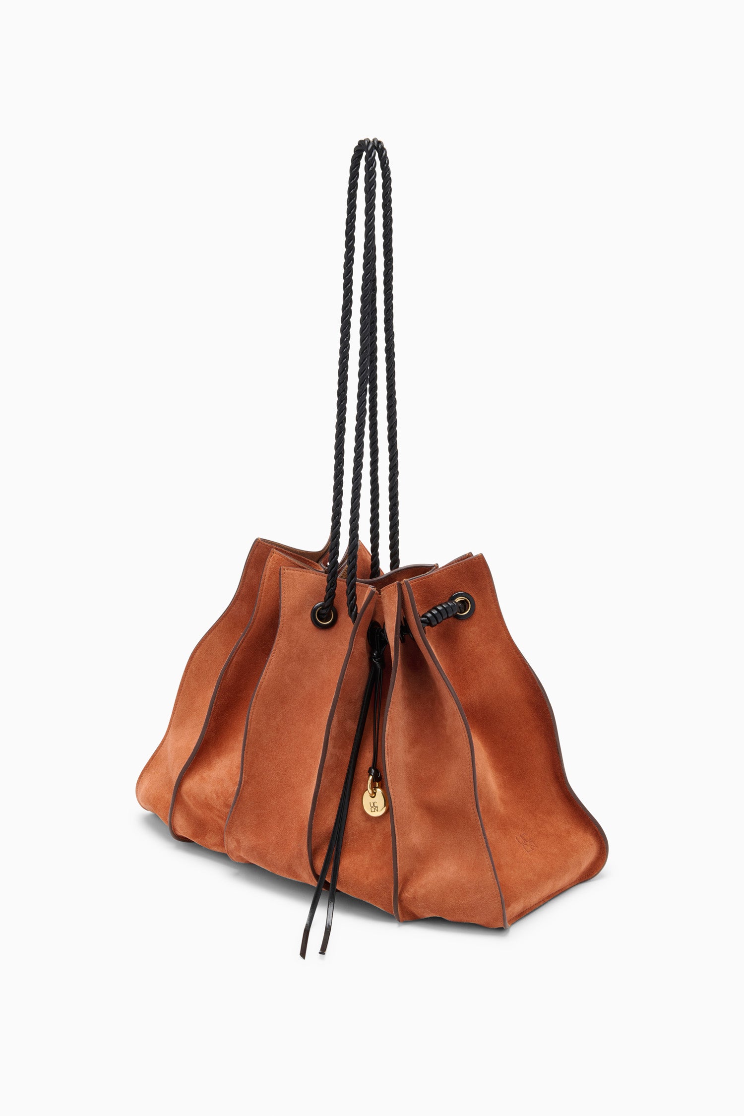 Ulla Johnson Adria tote cuir Sierra suède marron OS