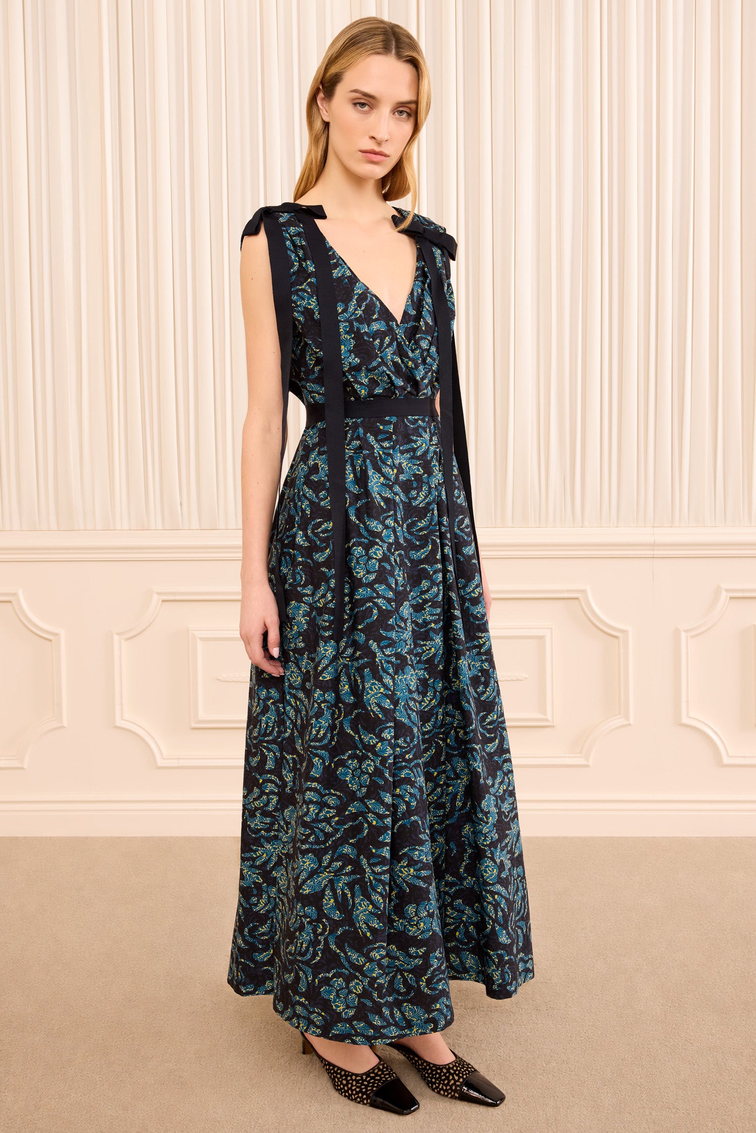 Ulla Johnson Karina robe longue Midnight coton