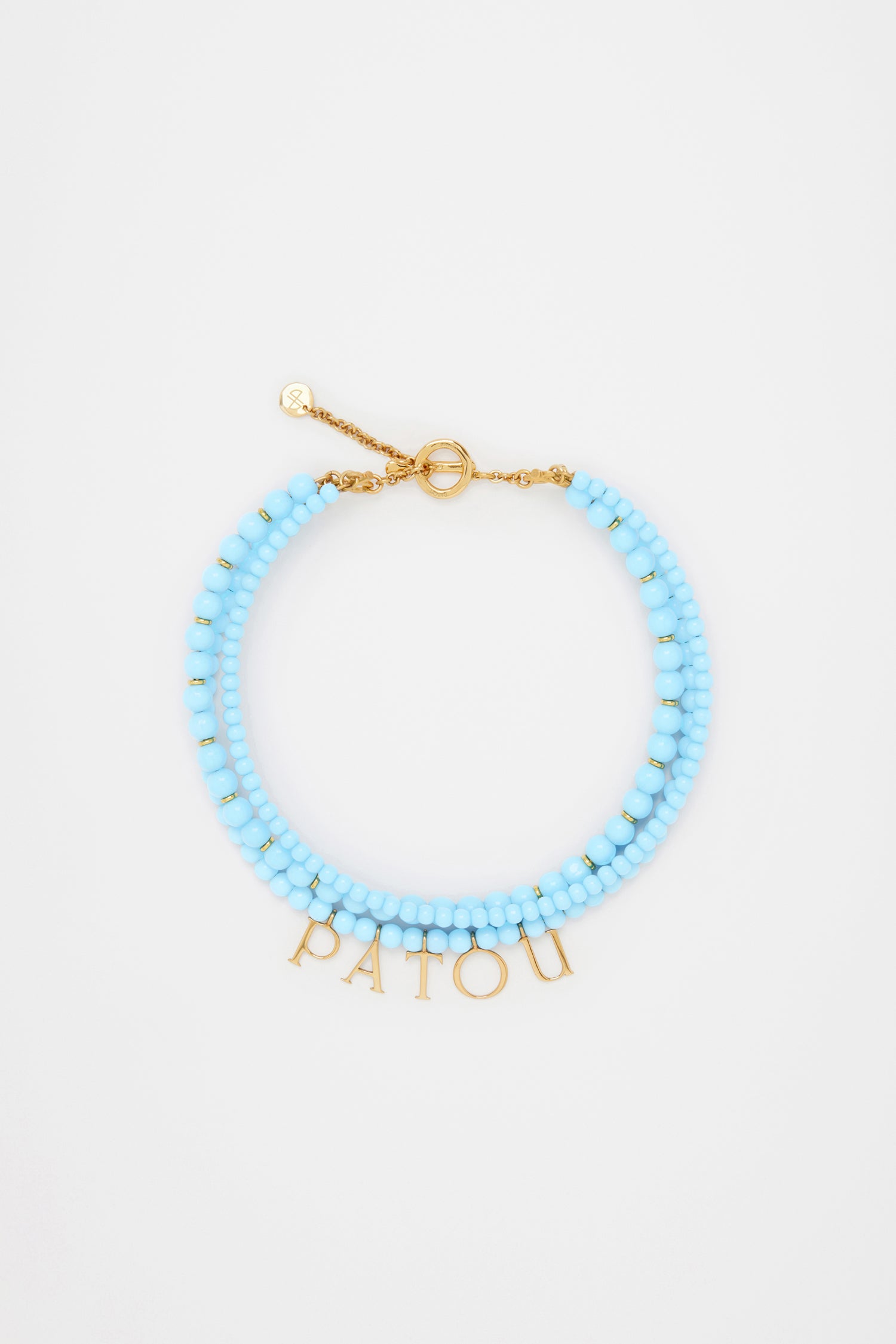 Patou Jewellery JW1011004627B Collier Perles Bleu Lapis