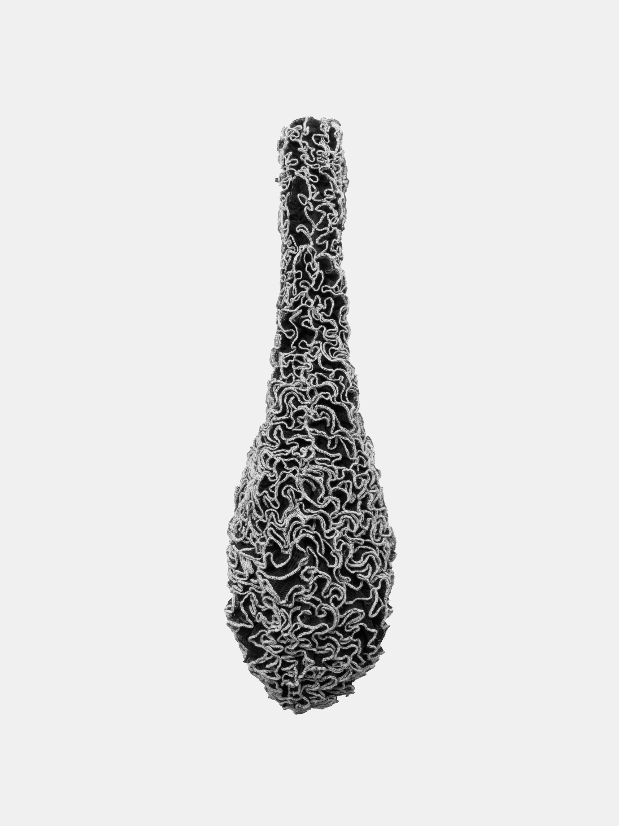 Ester Manas Cancan Totebag sac noir maille ruchée