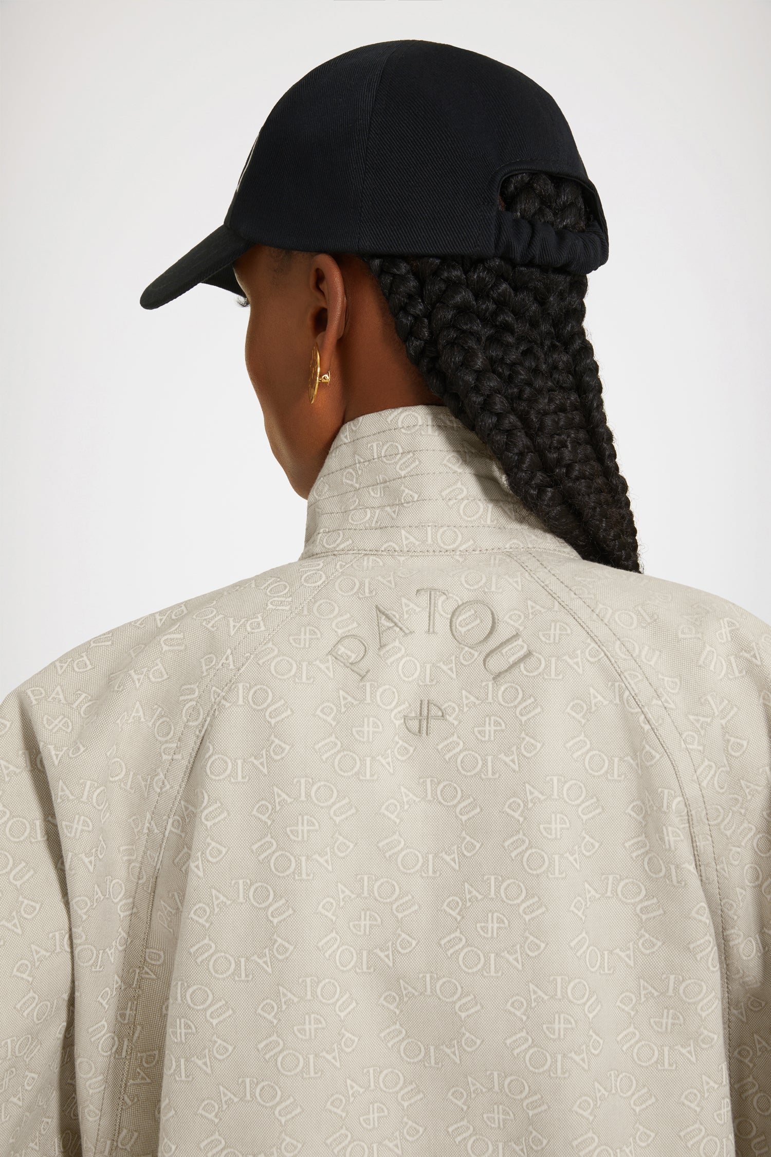 Patou Coats parka OU01801335100 jacquard medallion coton