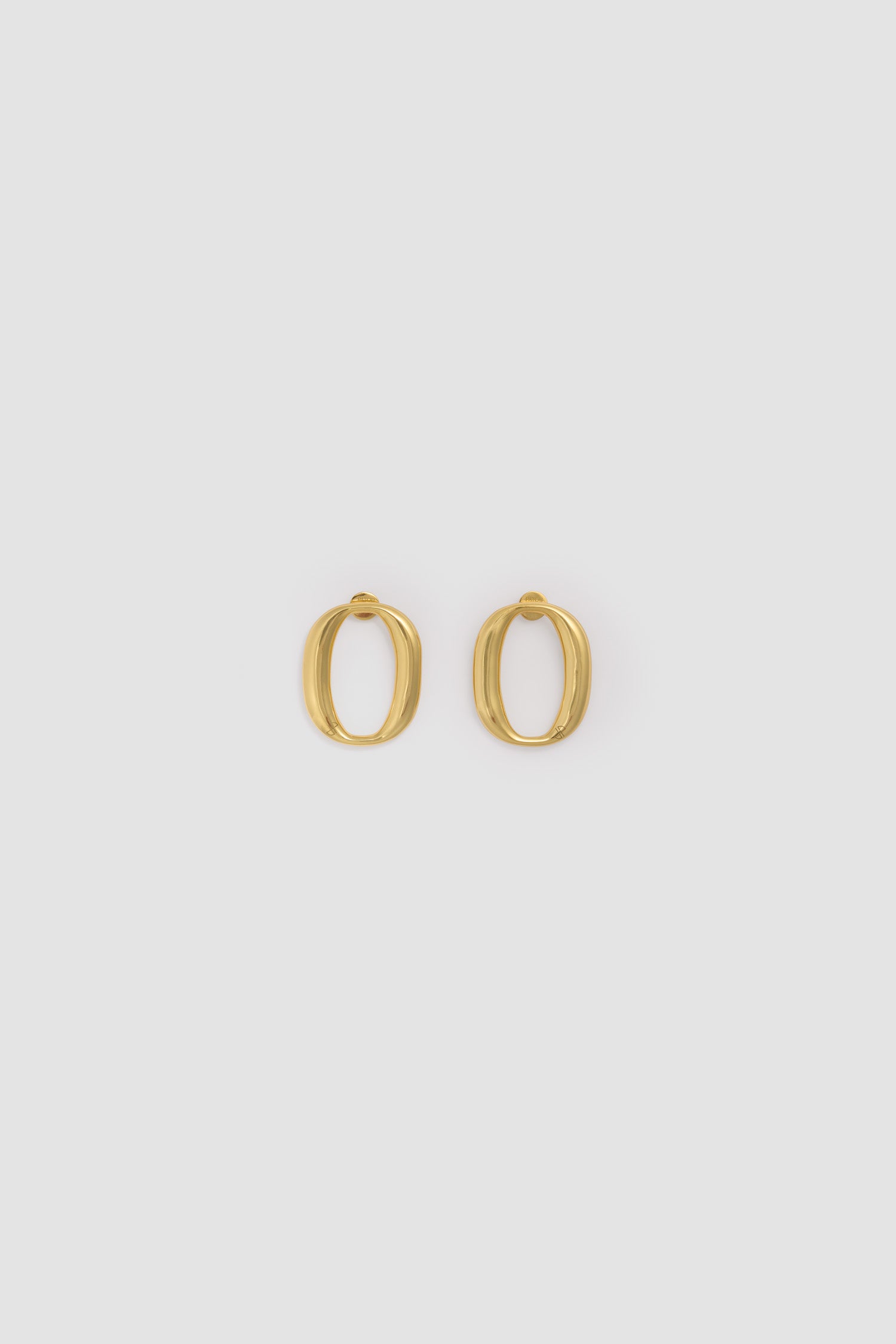 Patou JW169 boucles oreilles laiton Doré TU ovale