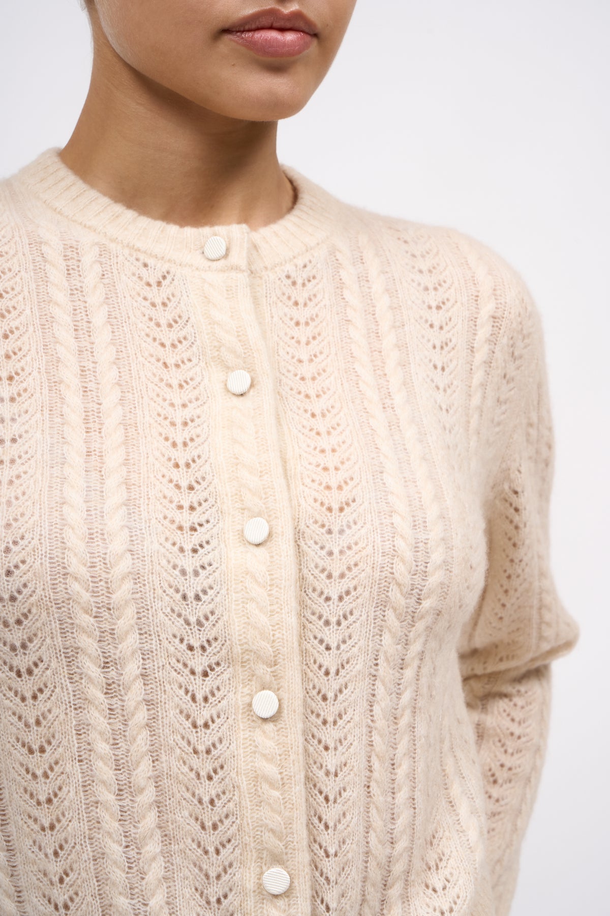 Paul & Joe Novelo cardigan cachemire mélangé torsades
