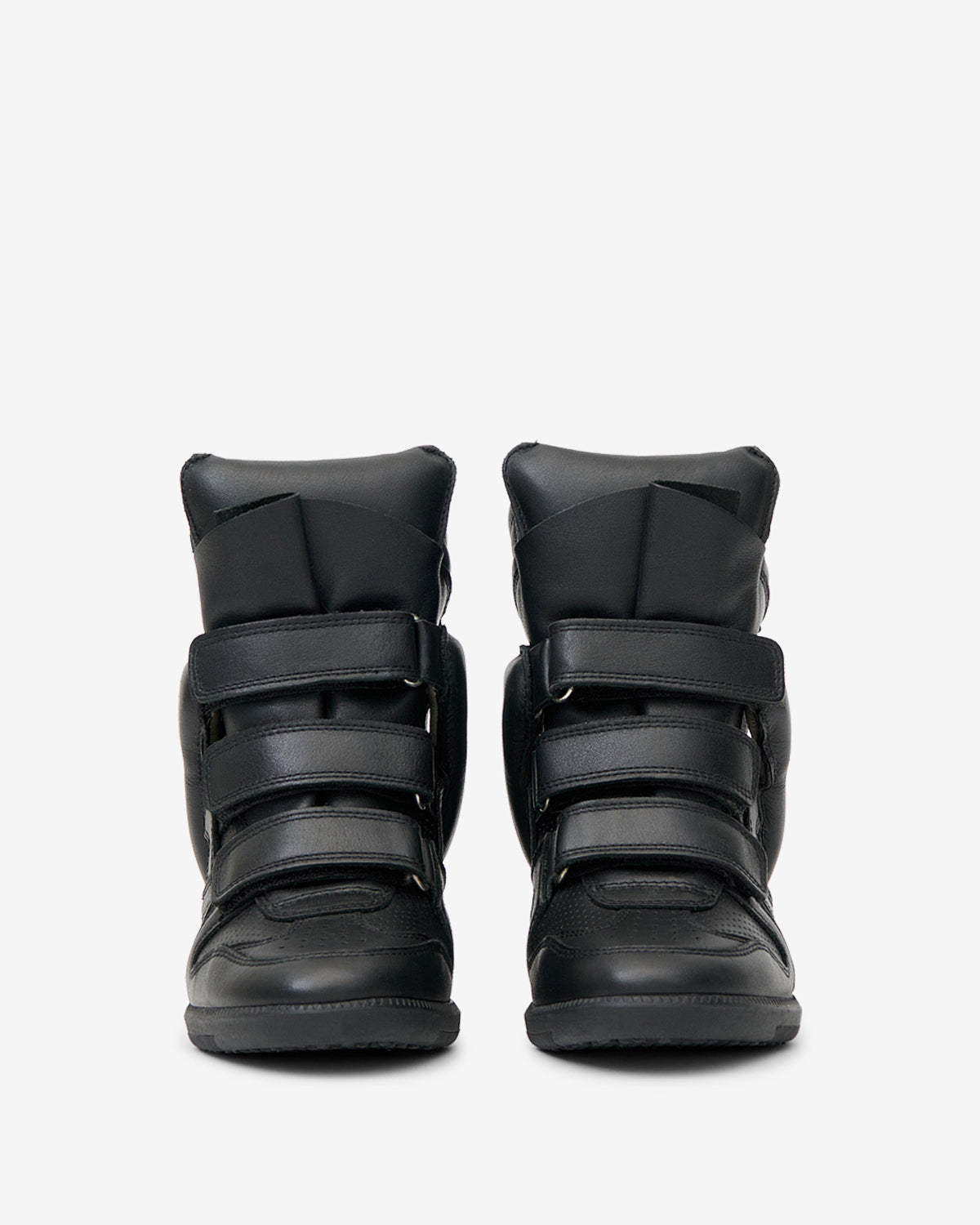 Isabel Marant Bekett baskets compensées noir cuir 5 cm